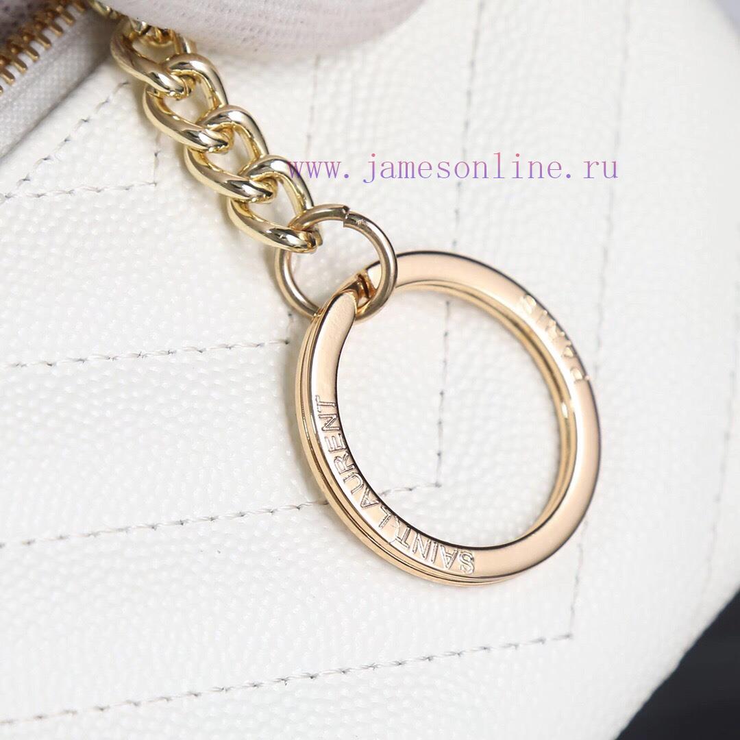 Yves Saint Laurent Bags The first key bag in the YSL series, featuring a V-shaped chain bag and a key ring with exqu wkwt09ez - Image 8