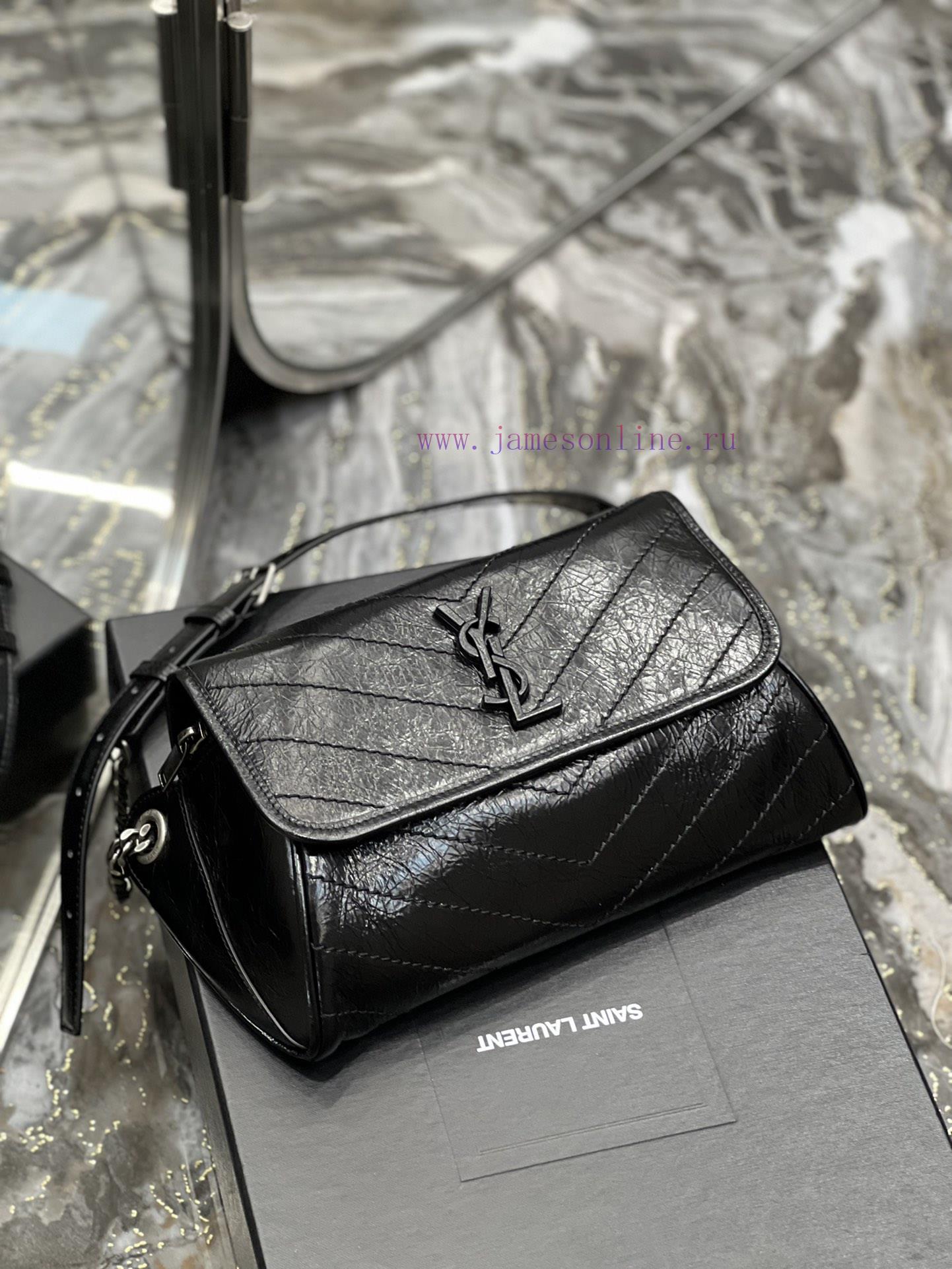 Yves Saint Laurent Bags Niki derived series waist bag NIKI BODY BAG. adopts the hottest Niki wrinkled oil wax cowhid riuydfei - Image 3