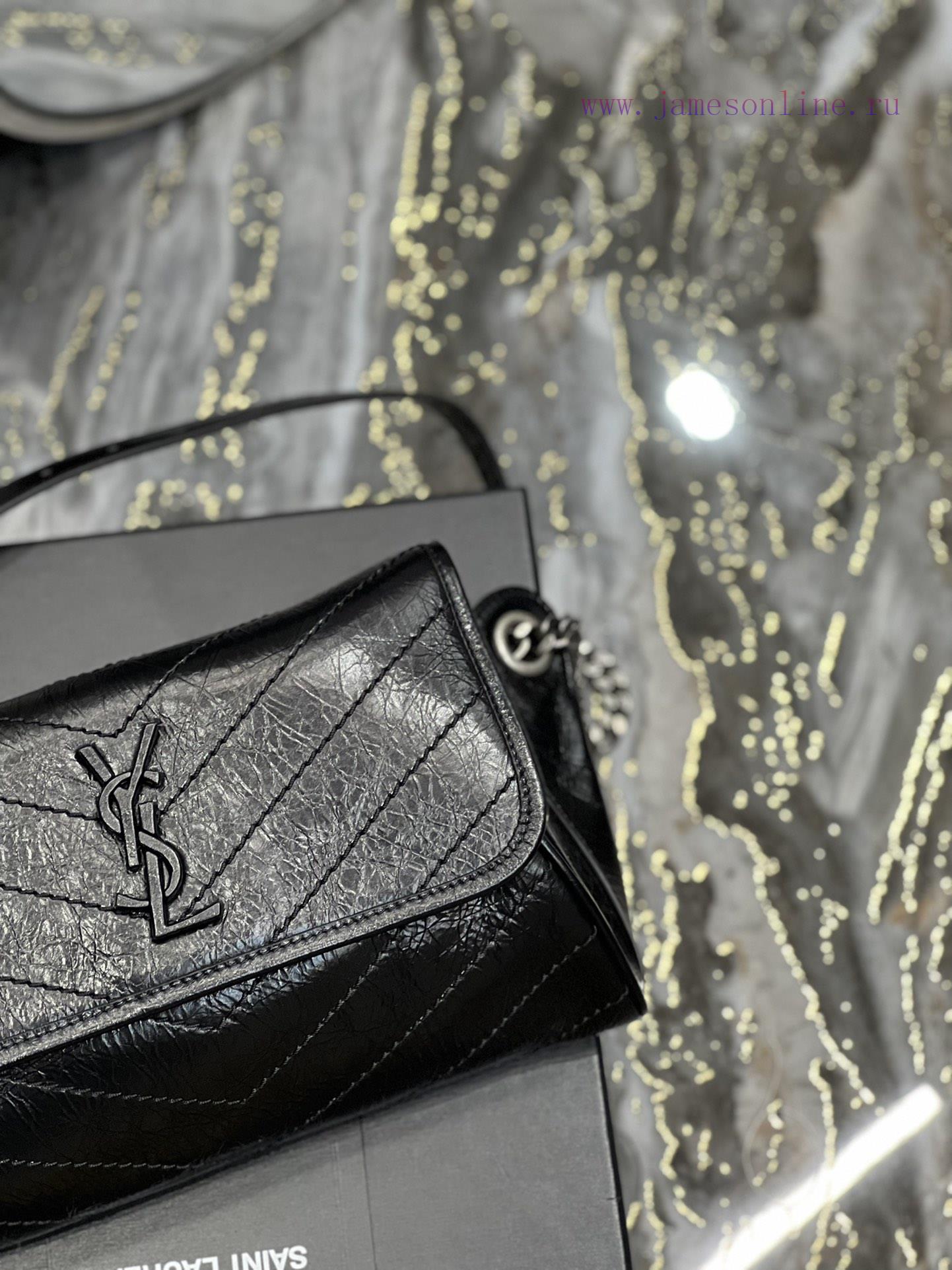 Yves Saint Laurent Bags Niki derived series waist bag NIKI BODY BAG. adopts the hottest Niki wrinkled oil wax cowhid riuydfei - Image 4