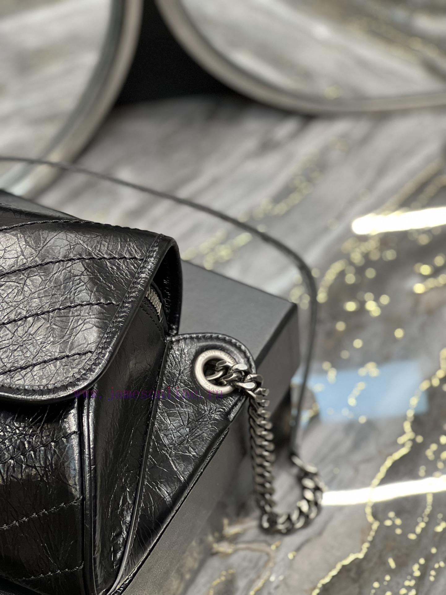 Yves Saint Laurent Bags Niki derived series waist bag NIKI BODY BAG. adopts the hottest Niki wrinkled oil wax cowhid riuydfei - Image 6