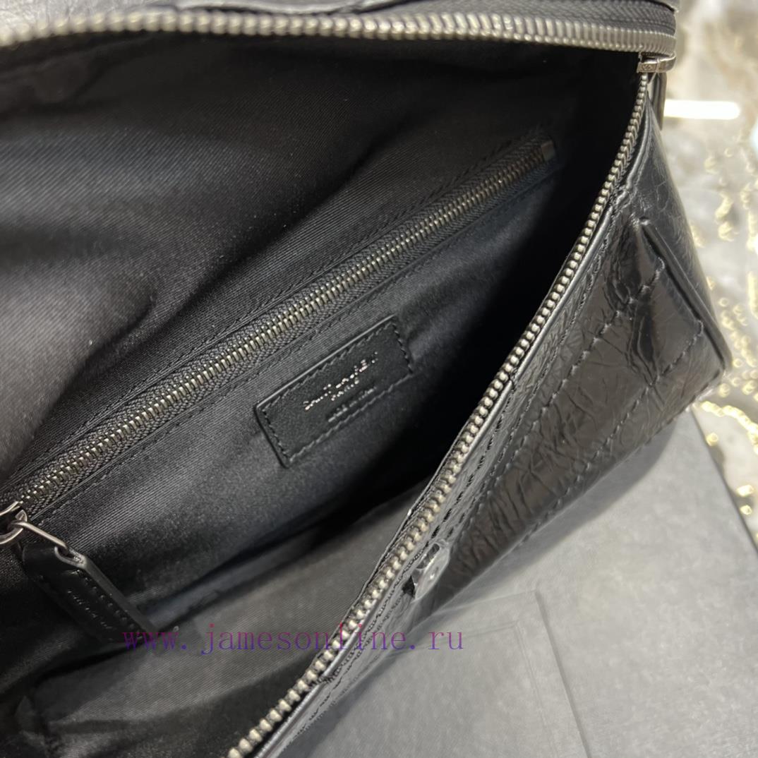 Yves Saint Laurent Bags Niki derived series waist bag NIKI BODY BAG. adopts the hottest Niki wrinkled oil wax cowhid riuydfei - Image 9