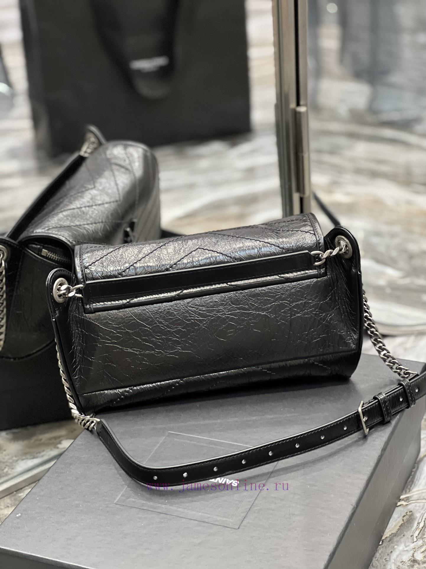 Yves Saint Laurent Bags Niki derived series waist bag NIKI BODY BAG. adopts the hottest Niki wrinkled oil wax cowhid riuydfei - Image 10