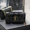 Yves Saint Laurent Bags Lacquer leather style𝐉𝐀𝐌𝐈𝐄 _ Medium 25cm splicing style, making you wait for a long time. It 2zs9vrrf