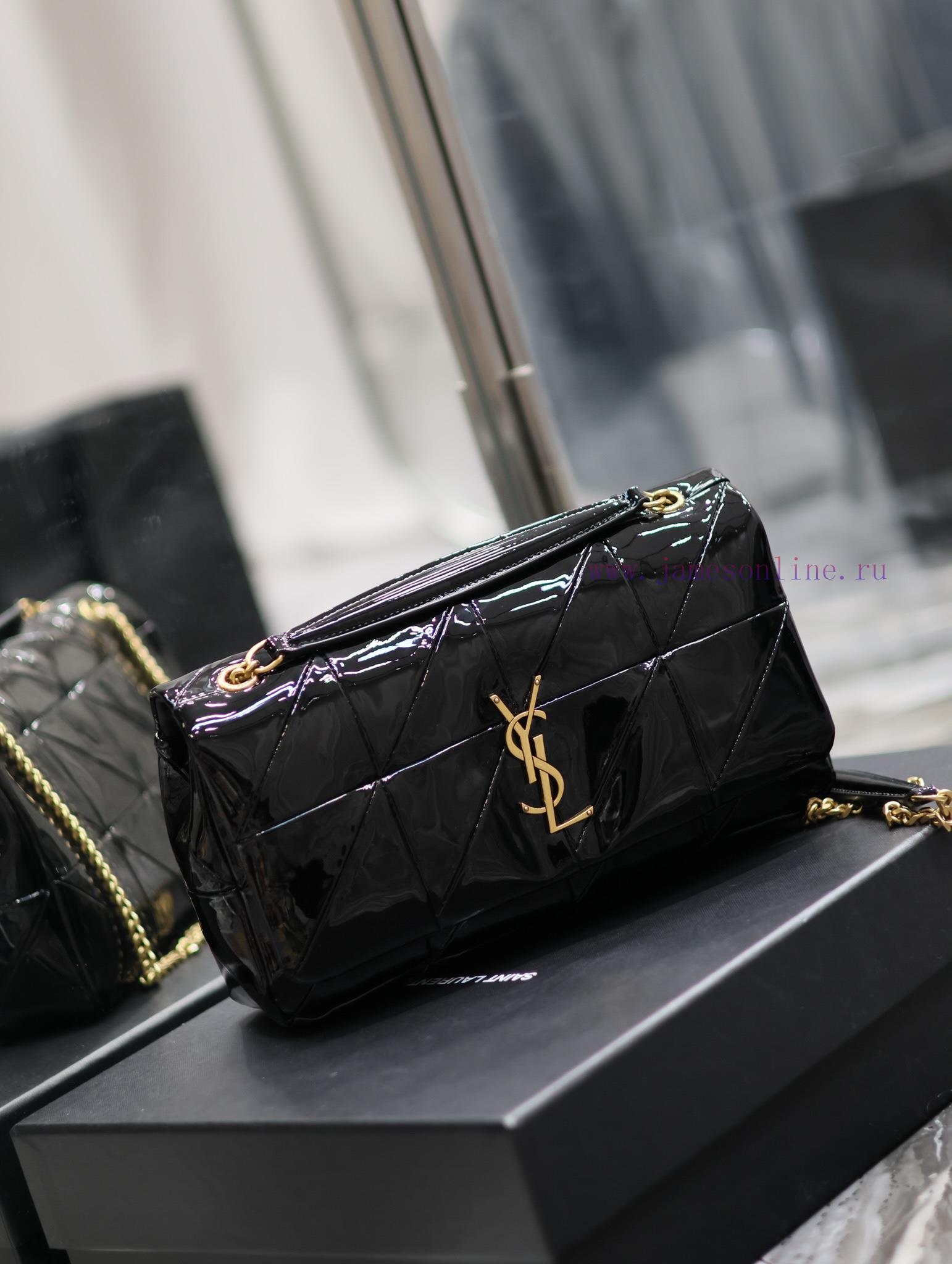 Yves Saint Laurent Bags Lacquer leather style𝐉𝐀𝐌𝐈𝐄 _ Medium 25cm splicing style, making you wait for a long time. It 2zs9vrrf - Image 3