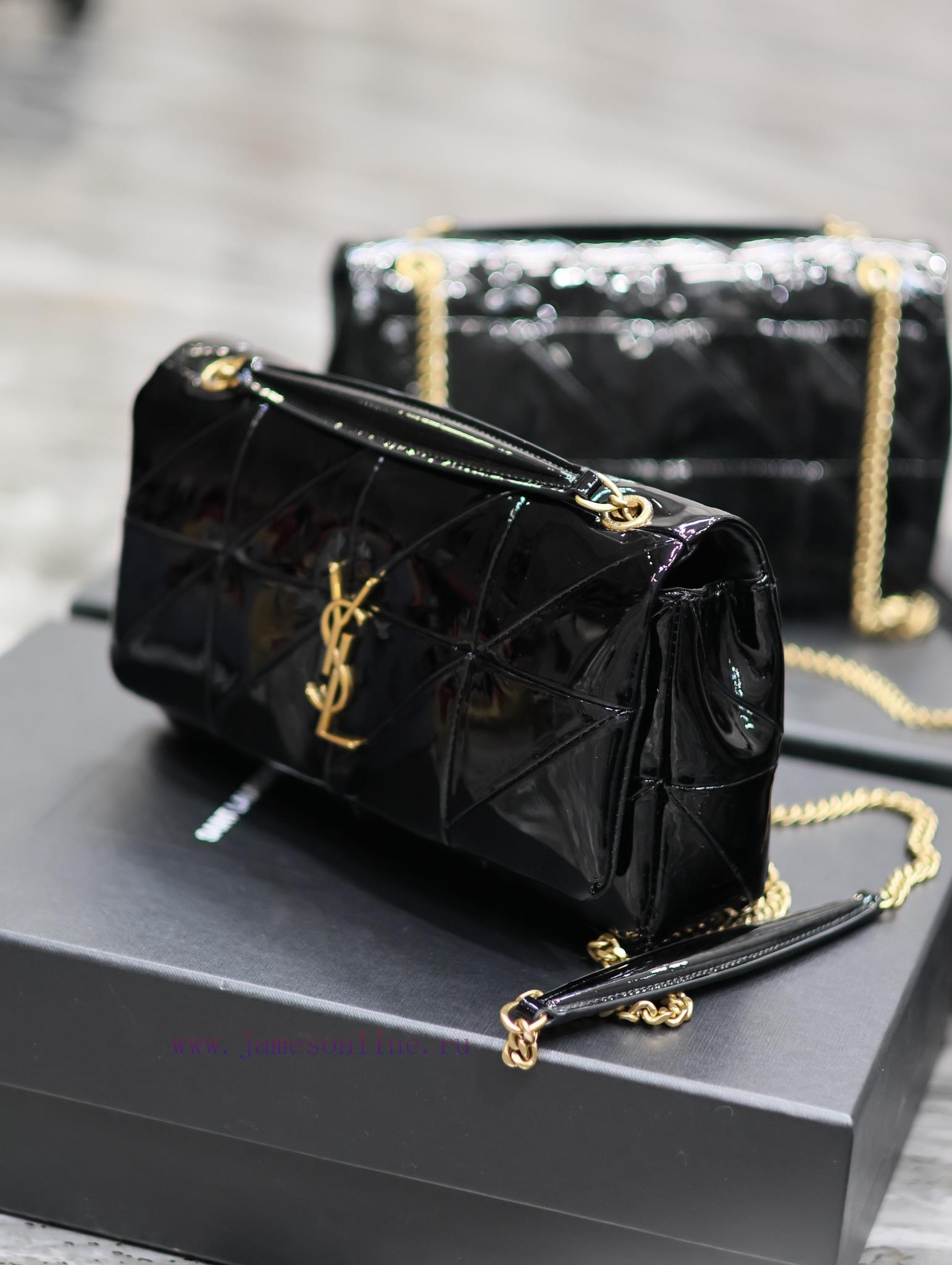 Yves Saint Laurent Bags Lacquer leather style𝐉𝐀𝐌𝐈𝐄 _ Medium 25cm splicing style, making you wait for a long time. It 2zs9vrrf - Image 4