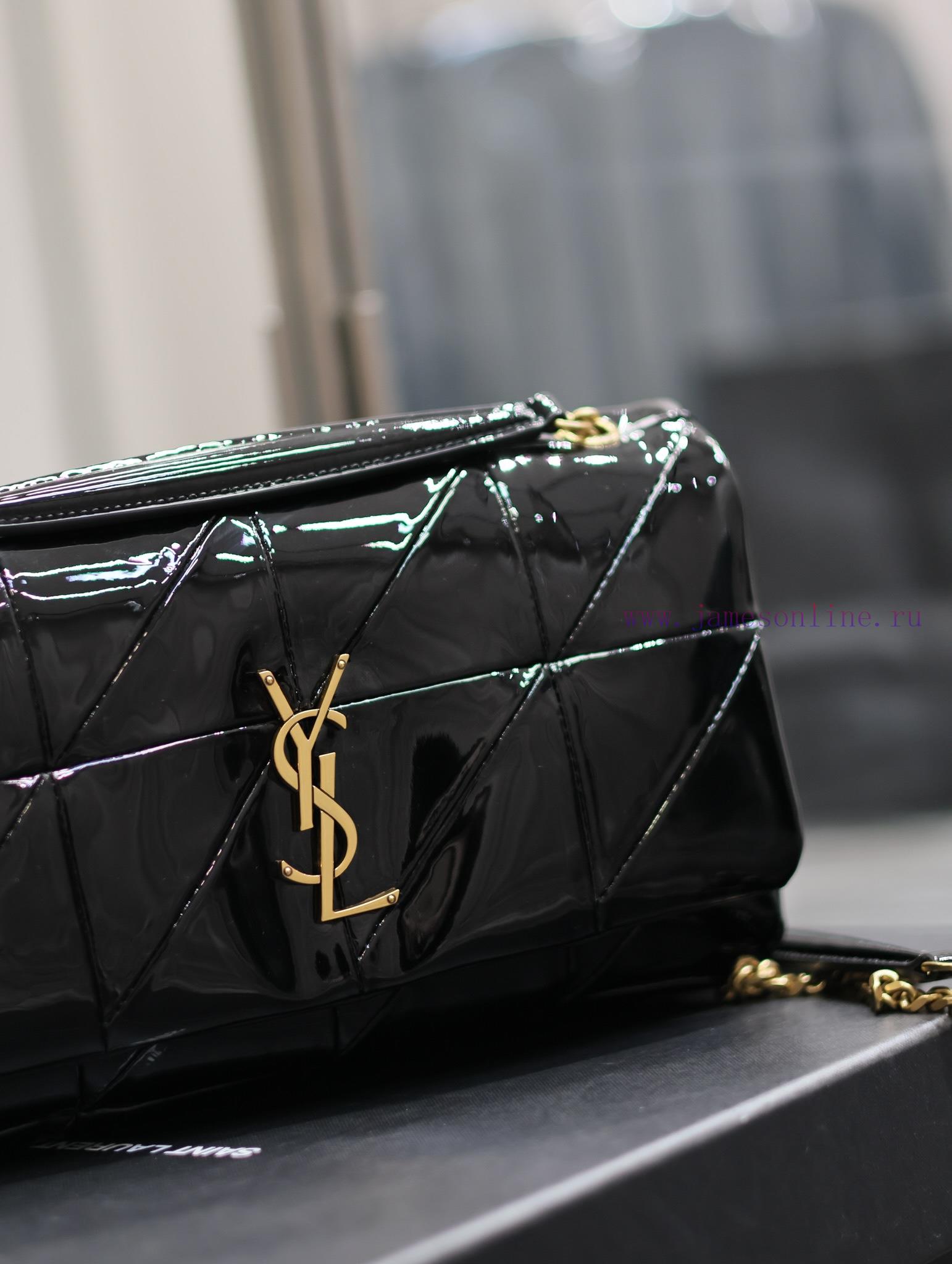 Yves Saint Laurent Bags Lacquer leather style𝐉𝐀𝐌𝐈𝐄 _ Medium 25cm splicing style, making you wait for a long time. It 2zs9vrrf - Image 5