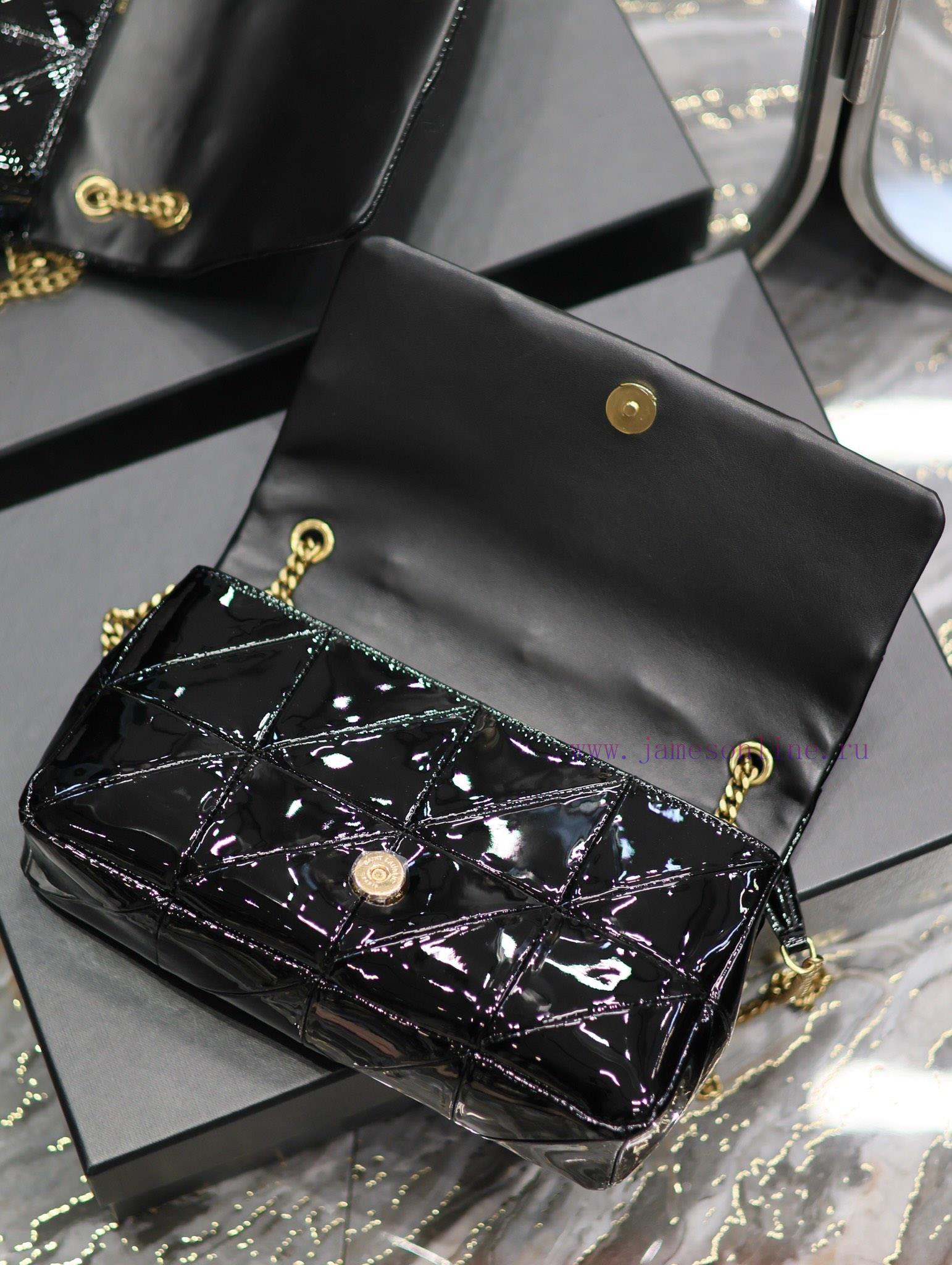 Yves Saint Laurent Bags Lacquer leather style𝐉𝐀𝐌𝐈𝐄 _ Medium 25cm splicing style, making you wait for a long time. It 2zs9vrrf - Image 9