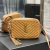 Yves Saint Laurent Bags NewLou camera bag _ earthy yellow frosted leather with cowhideTop level imported Italian cow wpqrxg52