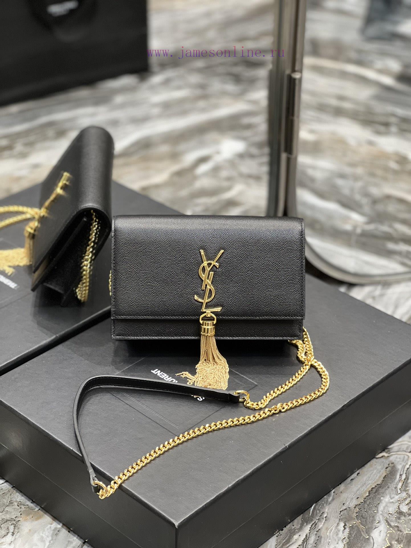 Yves Saint Laurent Bags 𝑲𝒂𝒕𝒆𝑴𝒐𝒏𝒐𝒈𝒓𝒂𝒎 _ Tassel chain bag, detachable shoulder strap for handbag, 6 card slots, 1 zipp 0l12f5ks