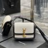Yves Saint Laurent Bags 𝑺𝑶𝑳𝑭𝑬𝑹𝑰𝑵𝑶 𝑩𝑶𝑿 Black cowhide with cotton and linen, 19cmMust be popular, it conquered the ent vne4ln1e