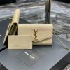 Yves Saint Laurent Bags 𝑈𝑝𝑡𝑜𝑤𝑛 _ Mini envelope packageThe most classic iconic metal logo, paired with a detachable c 92b2dojm