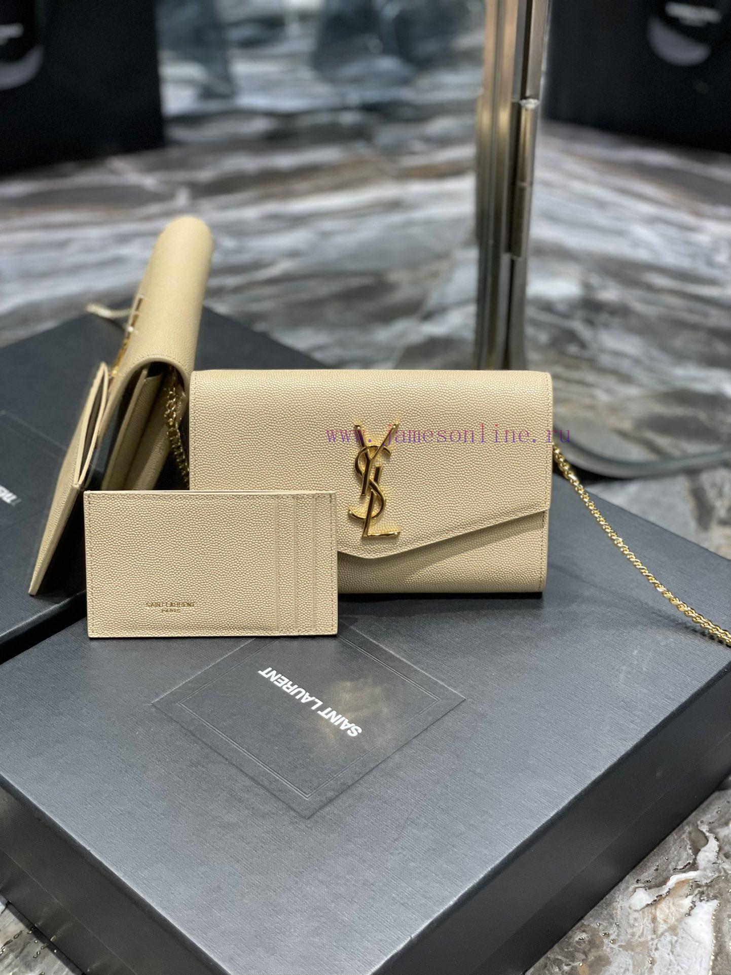 Yves Saint Laurent Bags 𝑈𝑝𝑡𝑜𝑤𝑛 _ Mini envelope packageThe most classic iconic metal logo, paired with a detachable c 92b2dojm