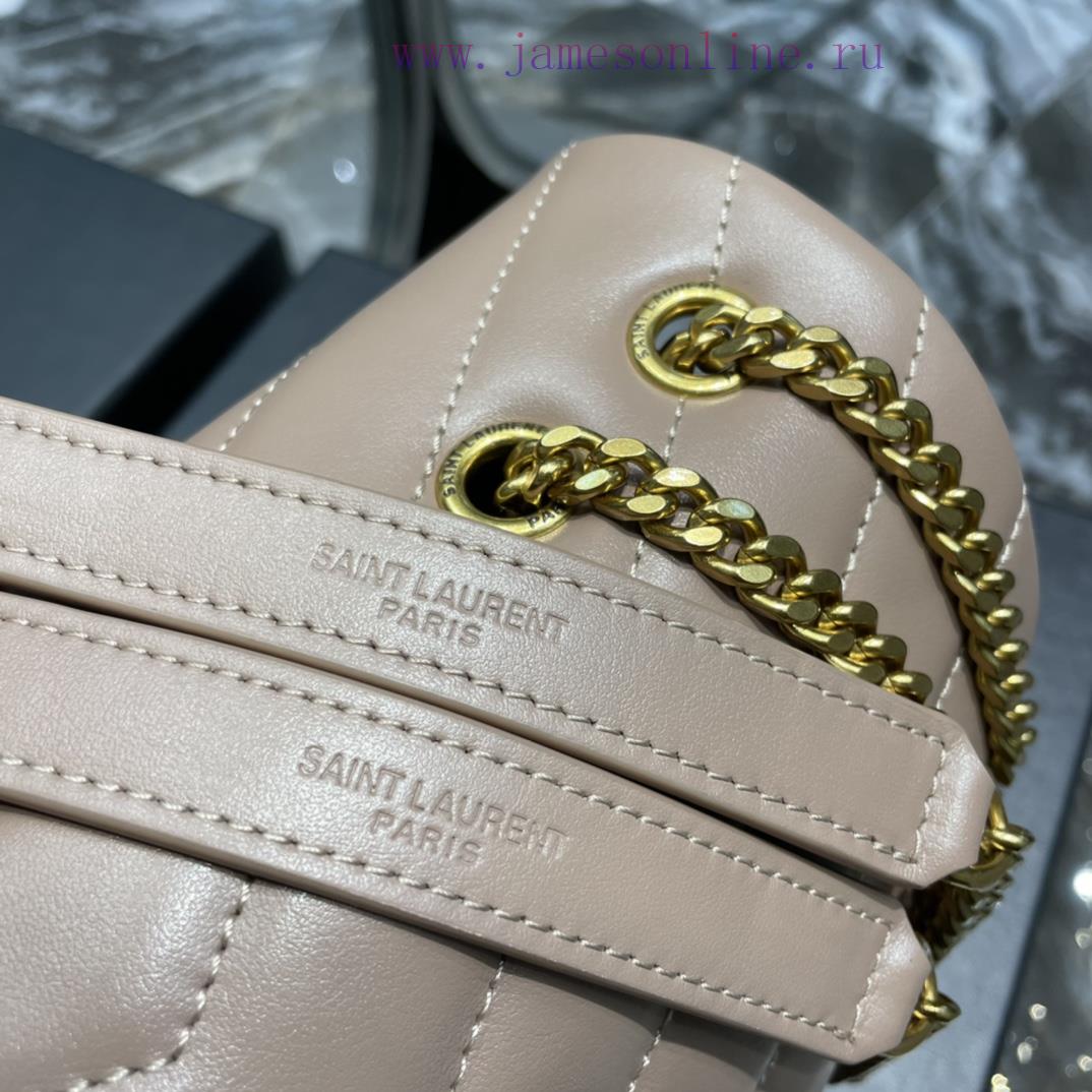 Yves Saint Laurent Bags ▪ 𝑳𝑶𝑼𝑳𝑶𝑼 ▪ New colorNaked Pink Gold Buckle_The latest upgraded version of LOULOU small, i gs178nsx - Image 6