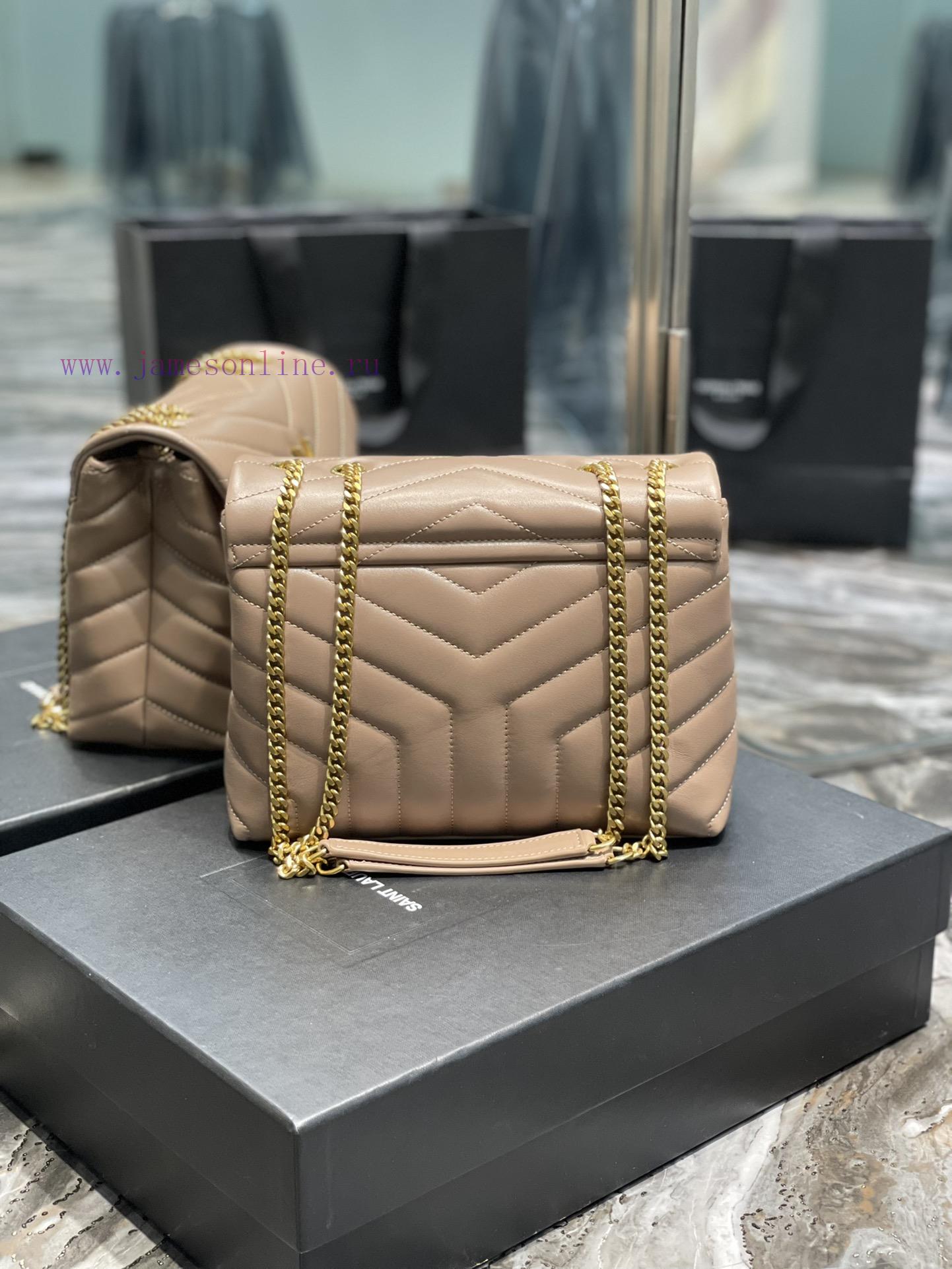 Yves Saint Laurent Bags ▪ 𝑳𝑶𝑼𝑳𝑶𝑼 ▪ New colorNaked Pink Gold Buckle_The latest upgraded version of LOULOU small, i gs178nsx - Image 7