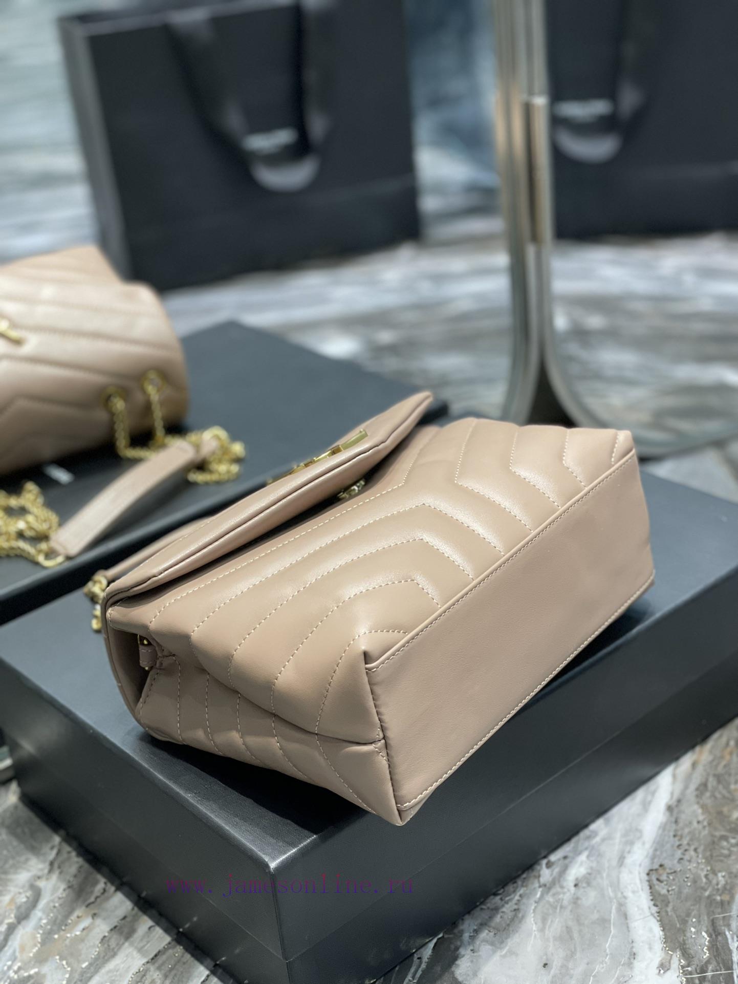 Yves Saint Laurent Bags ▪ 𝑳𝑶𝑼𝑳𝑶𝑼 ▪ New colorNaked Pink Gold Buckle_The latest upgraded version of LOULOU small, i gs178nsx - Image 8