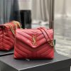 Yves Saint Laurent Bags ▪ 𝑳𝑶𝑼𝑳𝑶𝑼  ▪  New colorRed gold buckle_The latest upgraded version of LOULOU small, imported vrs4sjnd