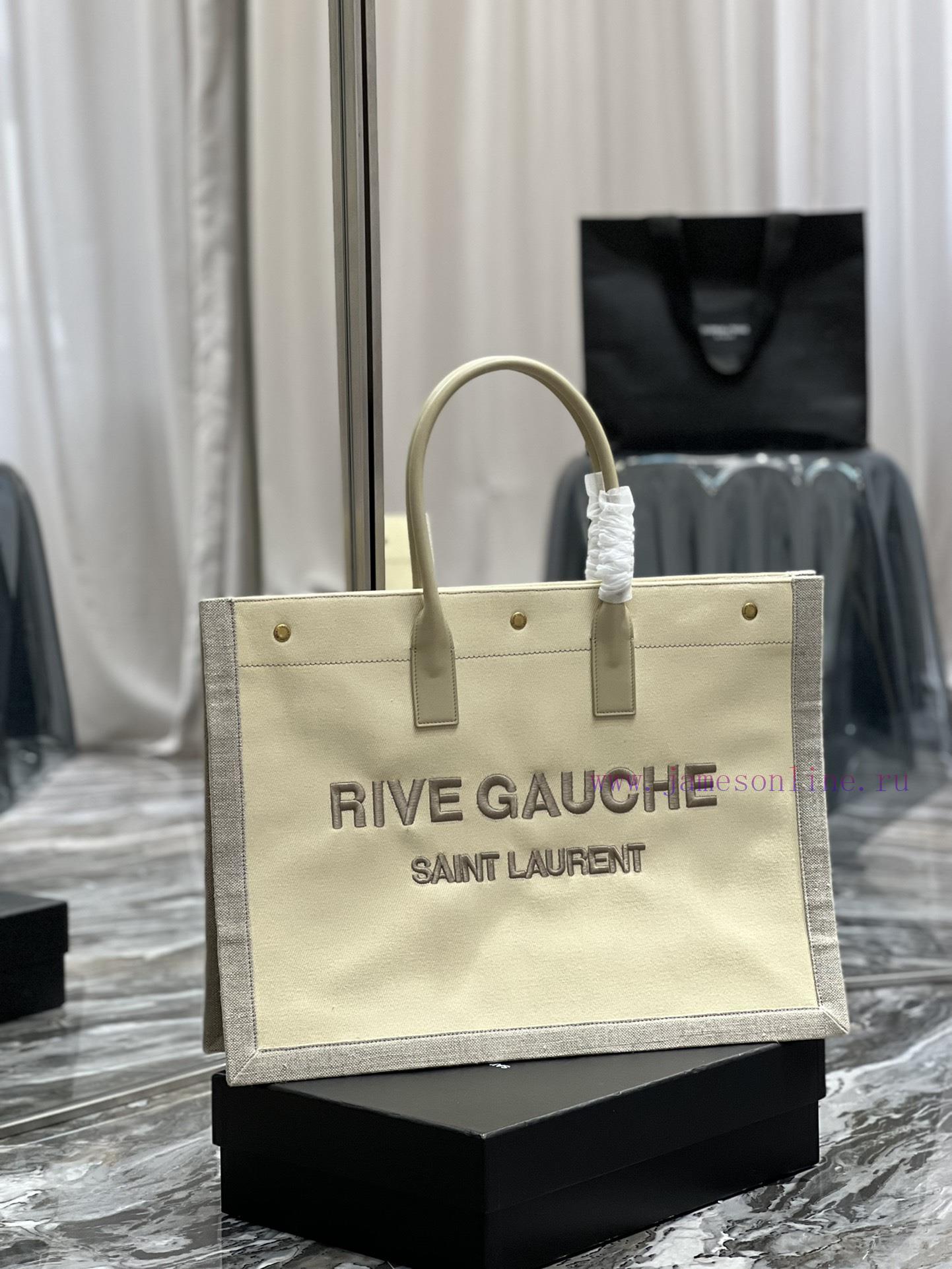 Yves Saint Laurent Bags _Rive Gauche Tote Bag, Left Bank Shopping Bag ️, from custom cotton and linen to logo embroi 2i2oaxs9 - Image 3