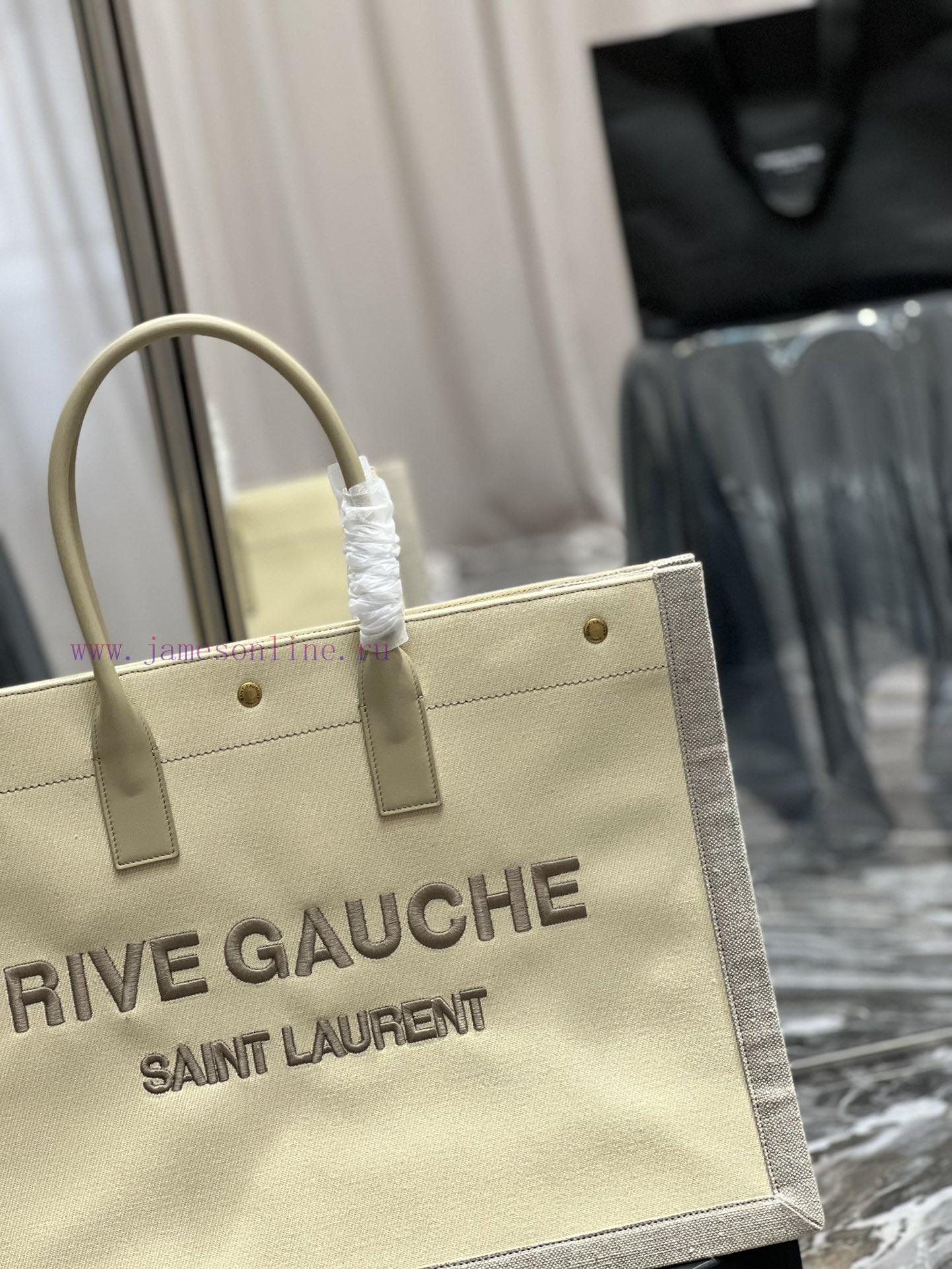 Yves Saint Laurent Bags _Rive Gauche Tote Bag, Left Bank Shopping Bag ️, from custom cotton and linen to logo embroi 2i2oaxs9 - Image 4