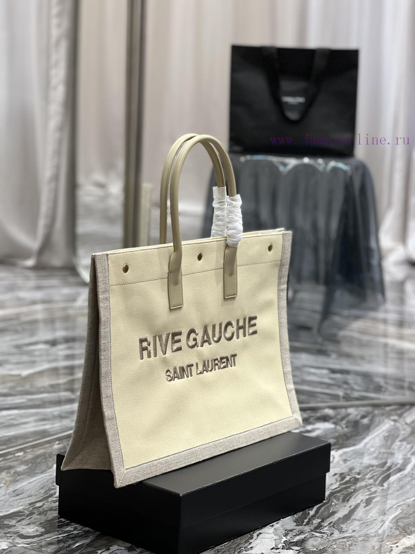 Yves Saint Laurent Bags _Rive Gauche Tote Bag, Left Bank Shopping Bag ️, from custom cotton and linen to logo embroi 2i2oaxs9 - Image 6