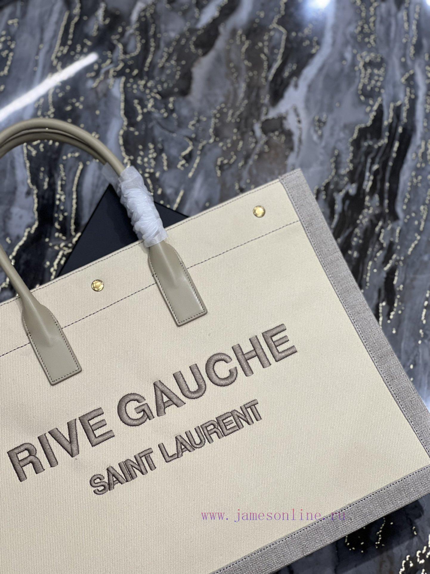 Yves Saint Laurent Bags _Rive Gauche Tote Bag, Left Bank Shopping Bag ️, from custom cotton and linen to logo embroi 2i2oaxs9 - Image 10