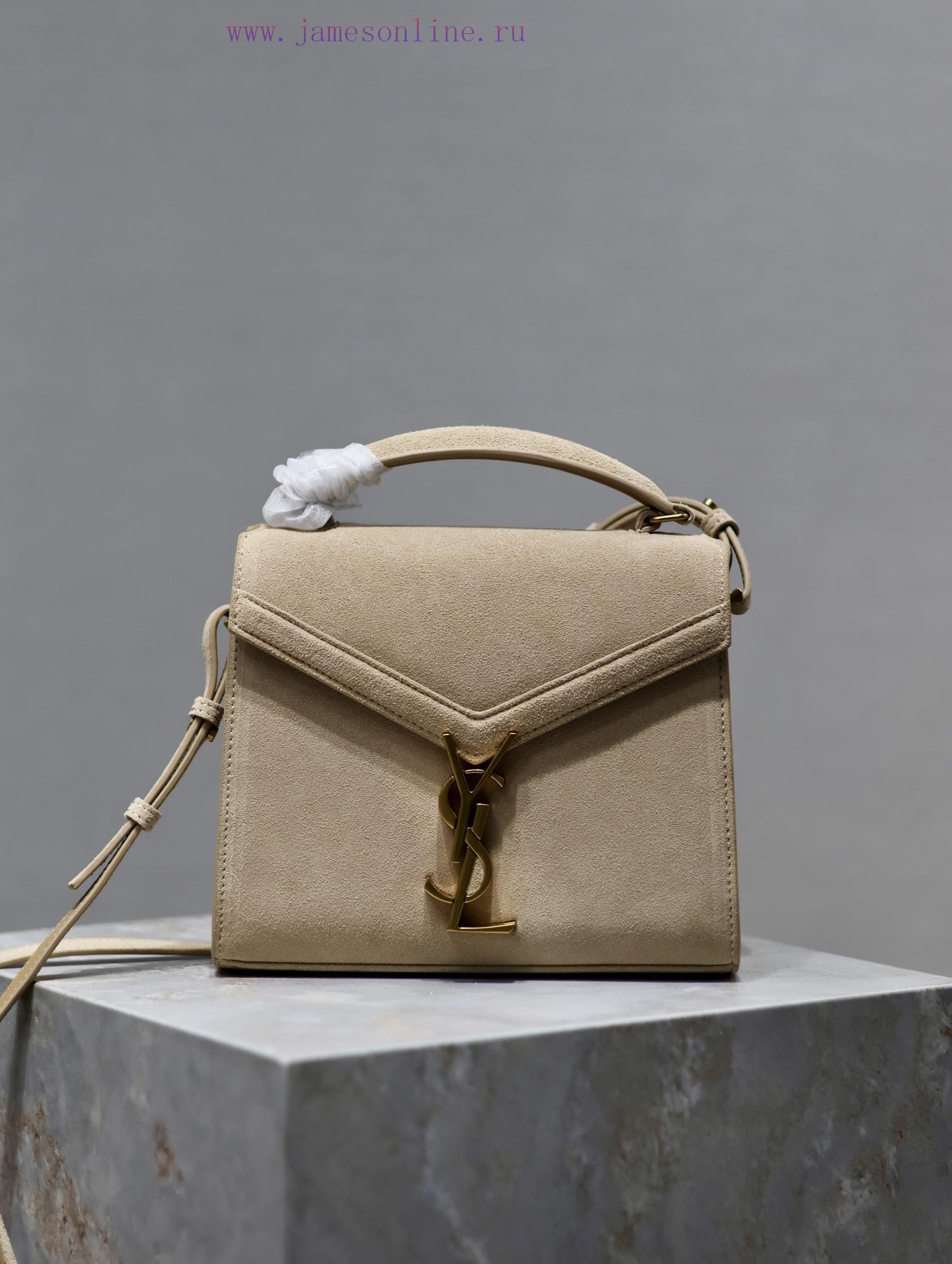 Yves Saint Laurent Bags CASSANDRA mini_Suede paired with top layer cowhide briefcase, the combination of different m tfj0rtu7