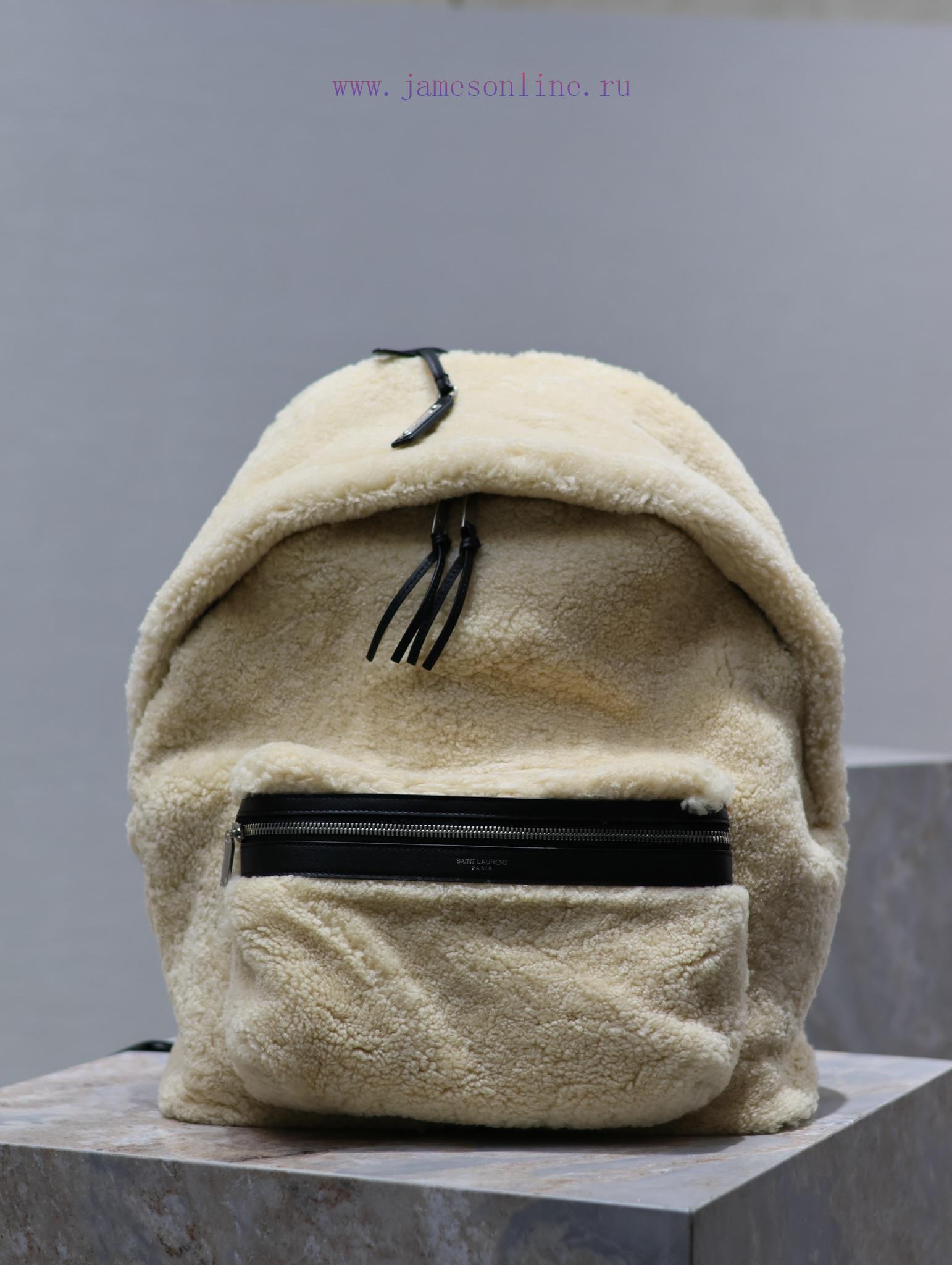 Yves Saint Laurent Bags The backpack has arrived - lamb woolThe feeling of autumn and winter is here~The fur and fur nru3hncq - Image 2