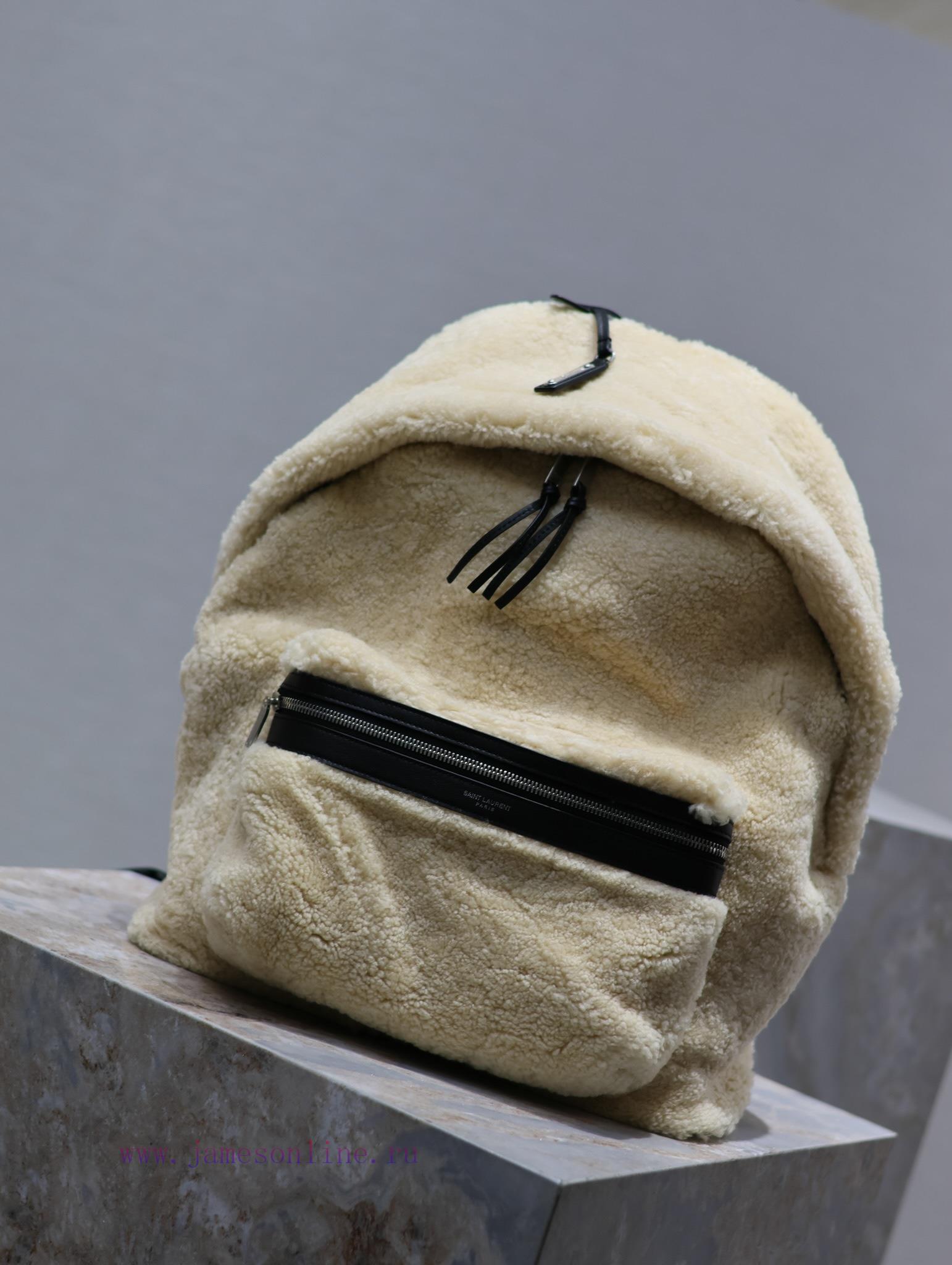 Yves Saint Laurent Bags The backpack has arrived - lamb woolThe feeling of autumn and winter is here~The fur and fur nru3hncq - Image 3