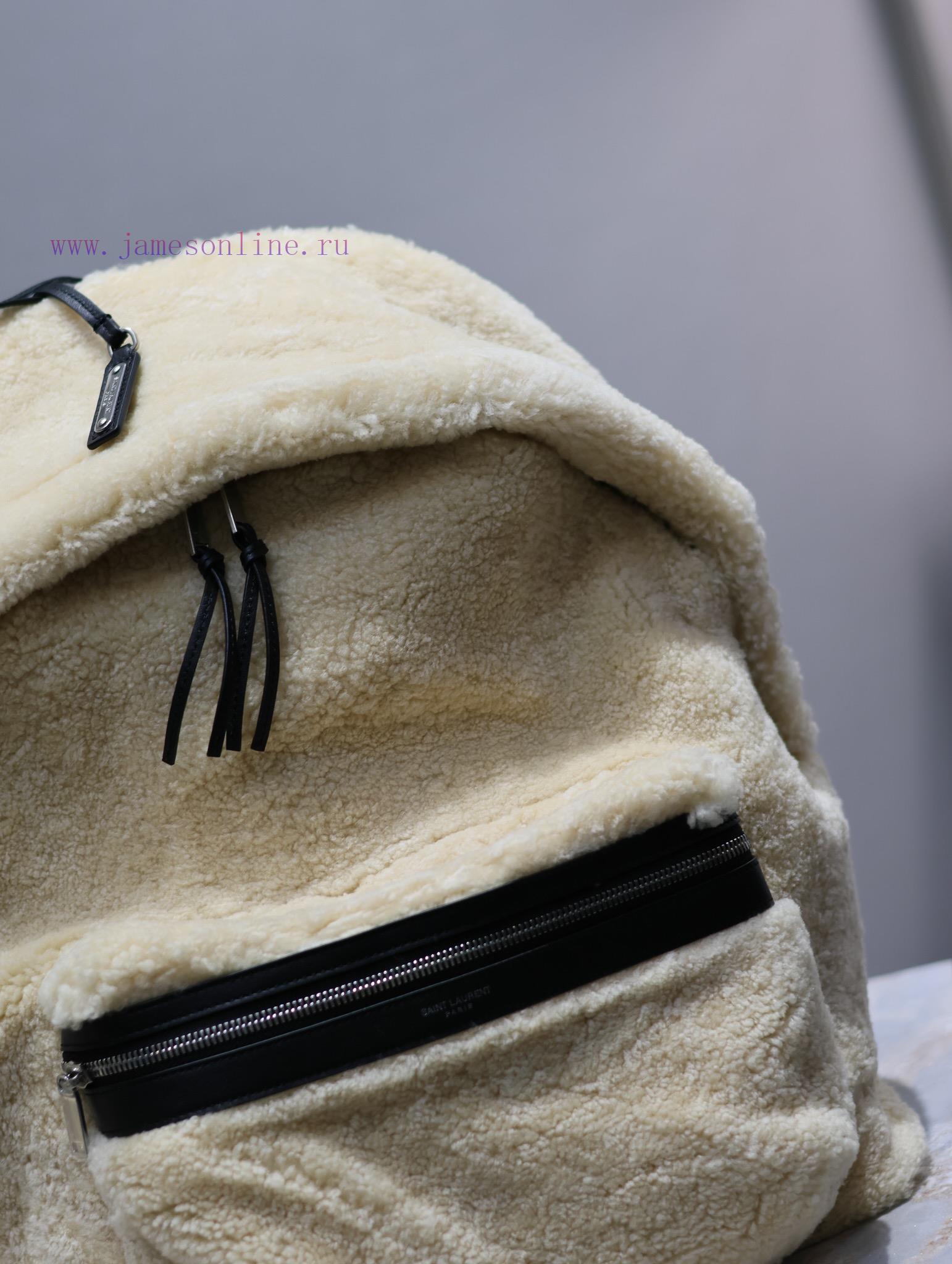 Yves Saint Laurent Bags The backpack has arrived - lamb woolThe feeling of autumn and winter is here~The fur and fur nru3hncq - Image 4