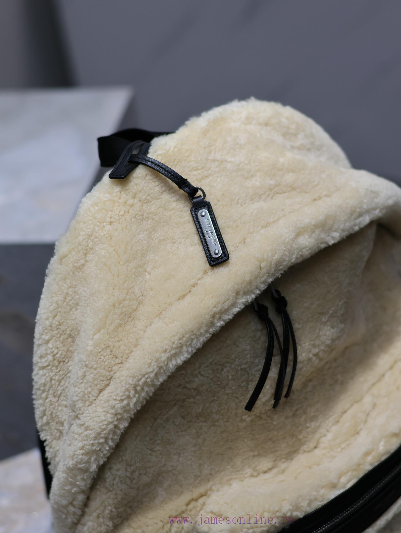 Yves Saint Laurent Bags The backpack has arrived - lamb woolThe feeling of autumn and winter is here~The fur and fur nru3hncq - Image 5