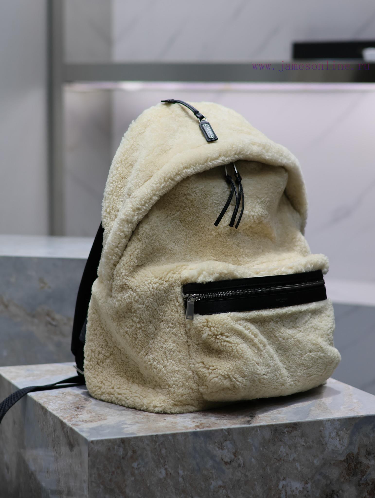 Yves Saint Laurent Bags The backpack has arrived - lamb woolThe feeling of autumn and winter is here~The fur and fur nru3hncq - Image 6
