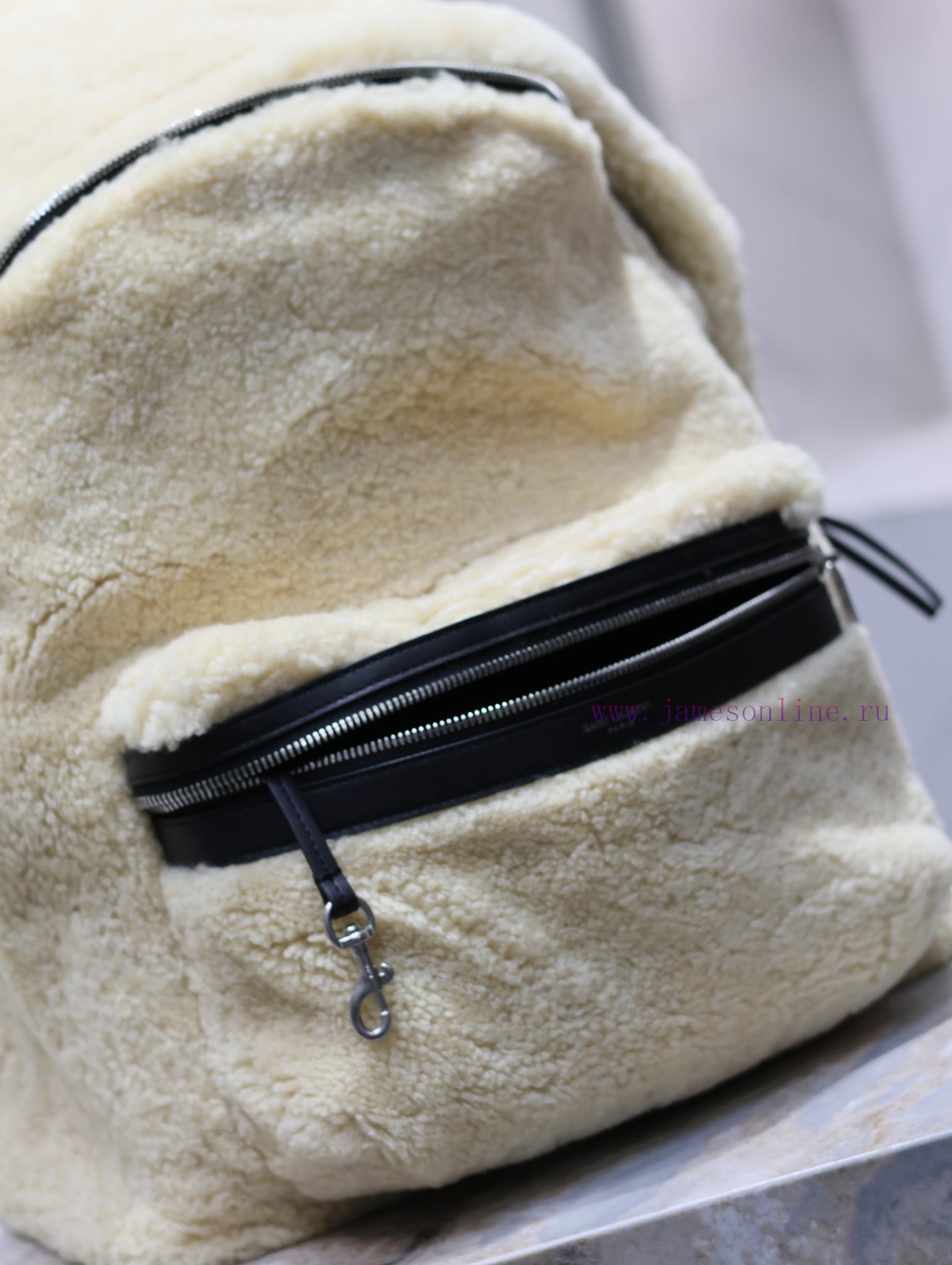 Yves Saint Laurent Bags The backpack has arrived - lamb woolThe feeling of autumn and winter is here~The fur and fur nru3hncq - Image 8