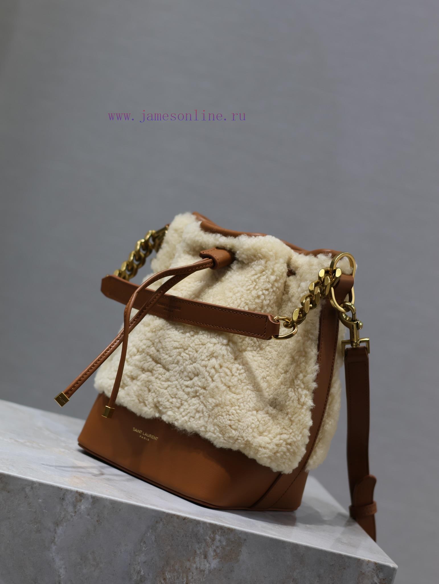 Yves Saint Laurent Bags Lamb woolEMMANUELLE Quilted Bucket BagMy love for bucket bags is serious. The bag opening is 9s0iva8r - Image 4