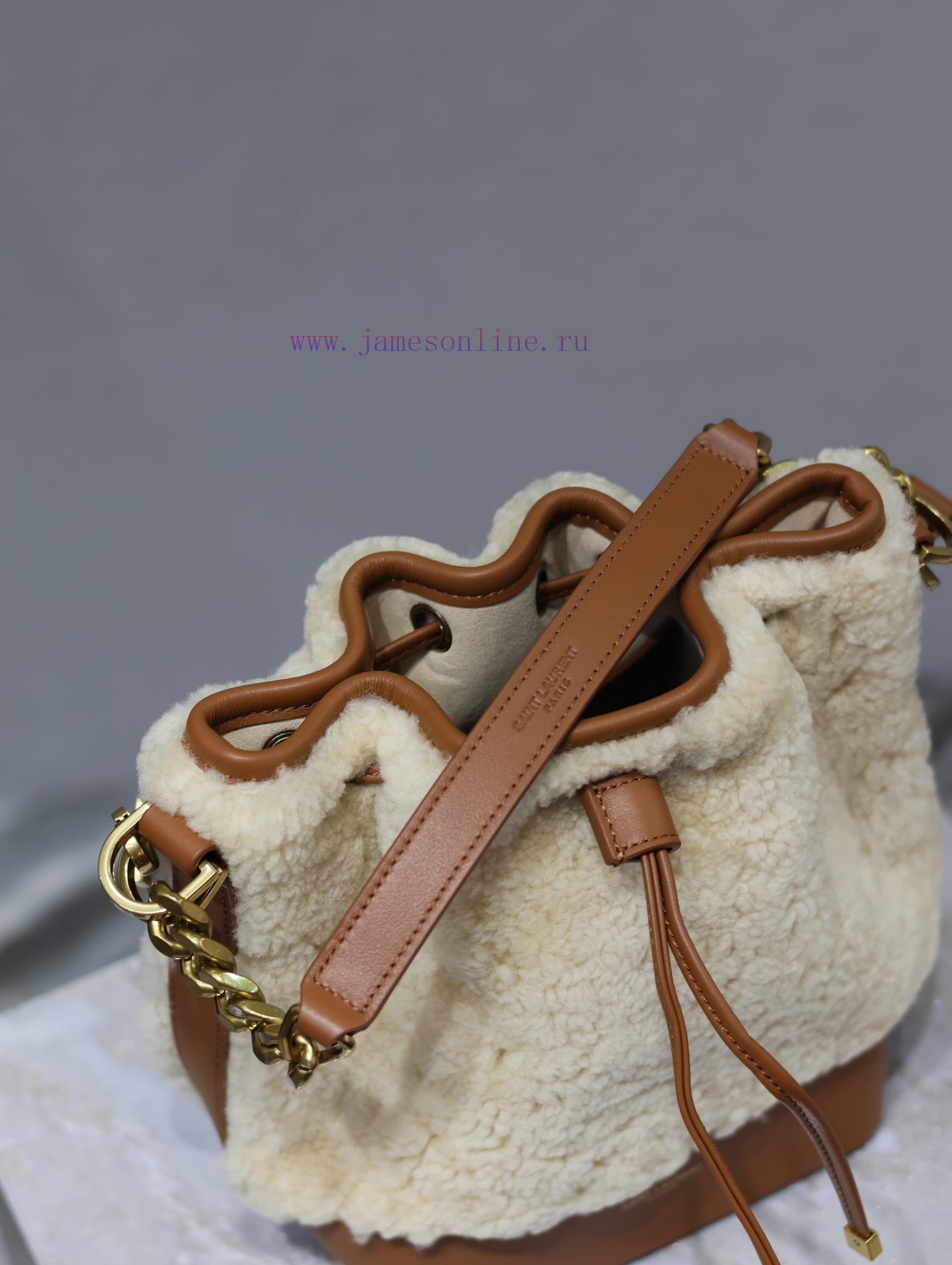 Yves Saint Laurent Bags Lamb woolEMMANUELLE Quilted Bucket BagMy love for bucket bags is serious. The bag opening is 9s0iva8r - Image 8
