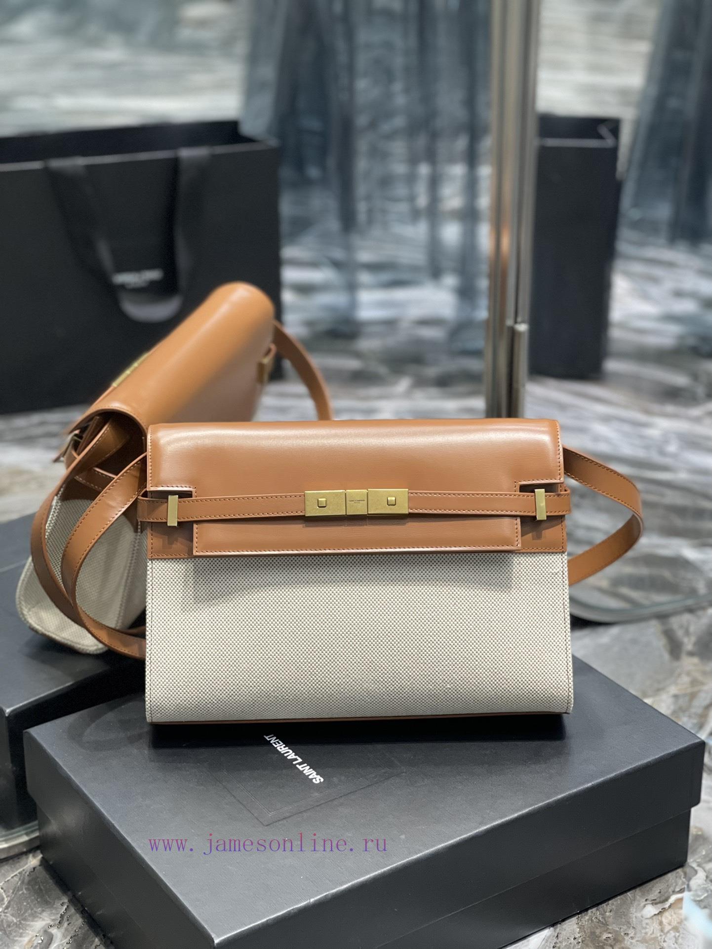 Yves Saint Laurent Bags 𝑴𝒂𝒏𝒉𝒂𝒕𝒕𝒂𝒏 The latest revision of the Manhattan baguette bag features full leather lining, e tzvu3hbf