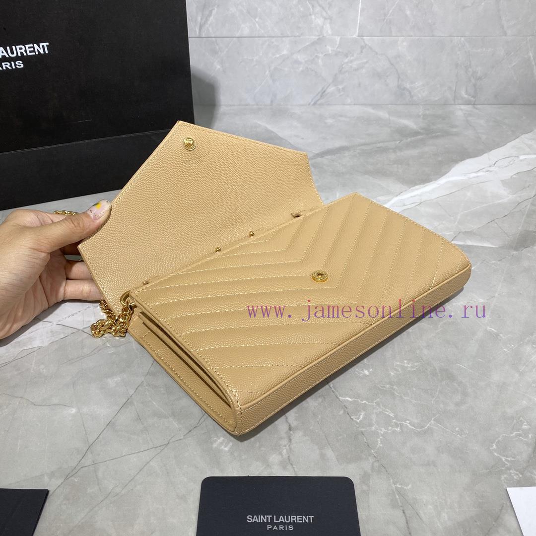 Yves Saint Laurent Bags 𝑴𝒐𝒏𝒐𝒈𝒓𝒂𝒎 𝑾𝒐𝒄 MONOGRAM caviar pattern envelope package A super practical small bag, the most q8rvply1 - Image 6