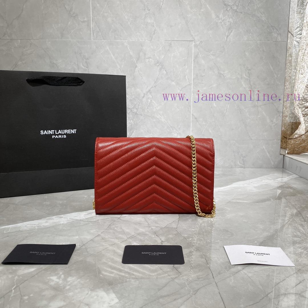 Yves Saint Laurent Bags 𝑴𝒐𝒏𝒐𝒈𝒓𝒂𝒎 𝑾𝒐𝒄 MONOGRAM caviar pattern envelope package A super practical small bag, the most utws6k31 - Image 10