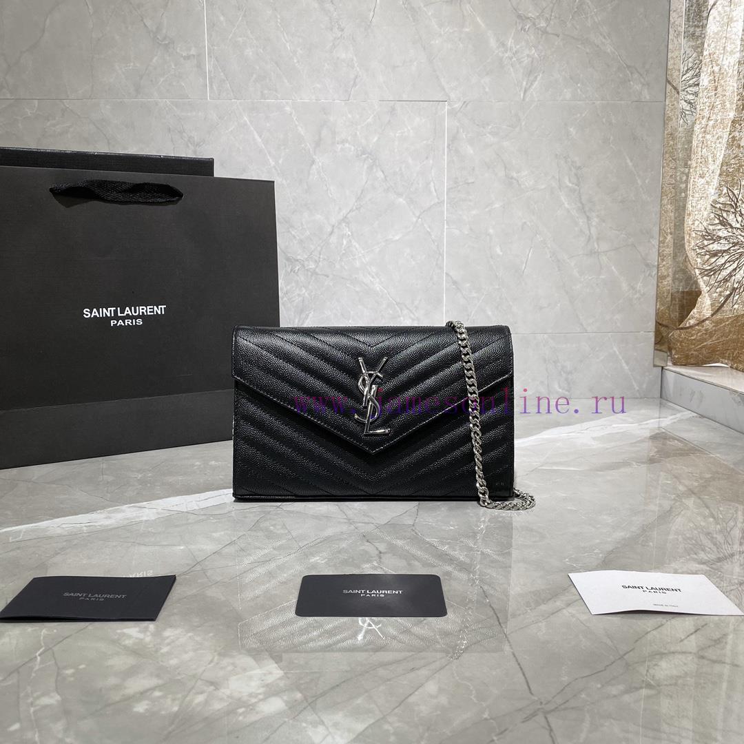 Yves Saint Laurent Bags 𝑴𝒐𝒏𝒐𝒈𝒓𝒂𝒎 𝑾𝒐𝒄 MONOGRAM caviar pattern envelope package A super practical small bag, the most j5tlxqmy - Image 2