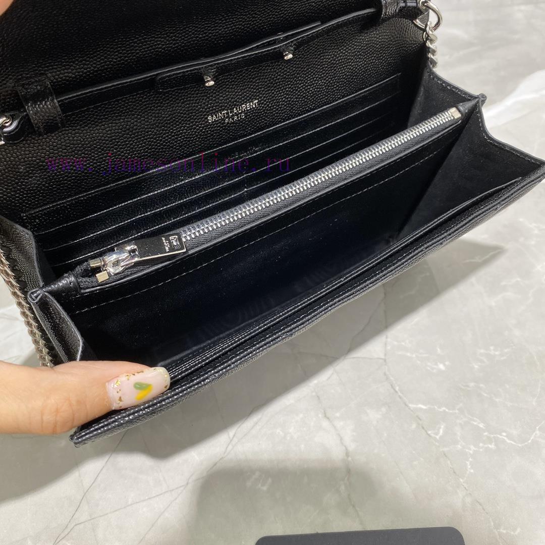 Yves Saint Laurent Bags 𝑴𝒐𝒏𝒐𝒈𝒓𝒂𝒎 𝑾𝒐𝒄 MONOGRAM caviar pattern envelope package A super practical small bag, the most j5tlxqmy - Image 7