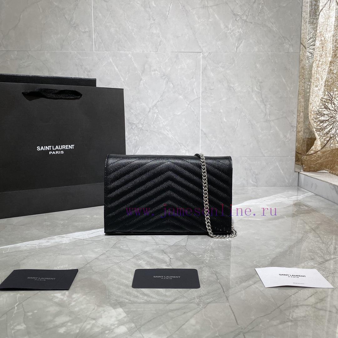 Yves Saint Laurent Bags 𝑴𝒐𝒏𝒐𝒈𝒓𝒂𝒎 𝑾𝒐𝒄 MONOGRAM caviar pattern envelope package A super practical small bag, the most j5tlxqmy - Image 8