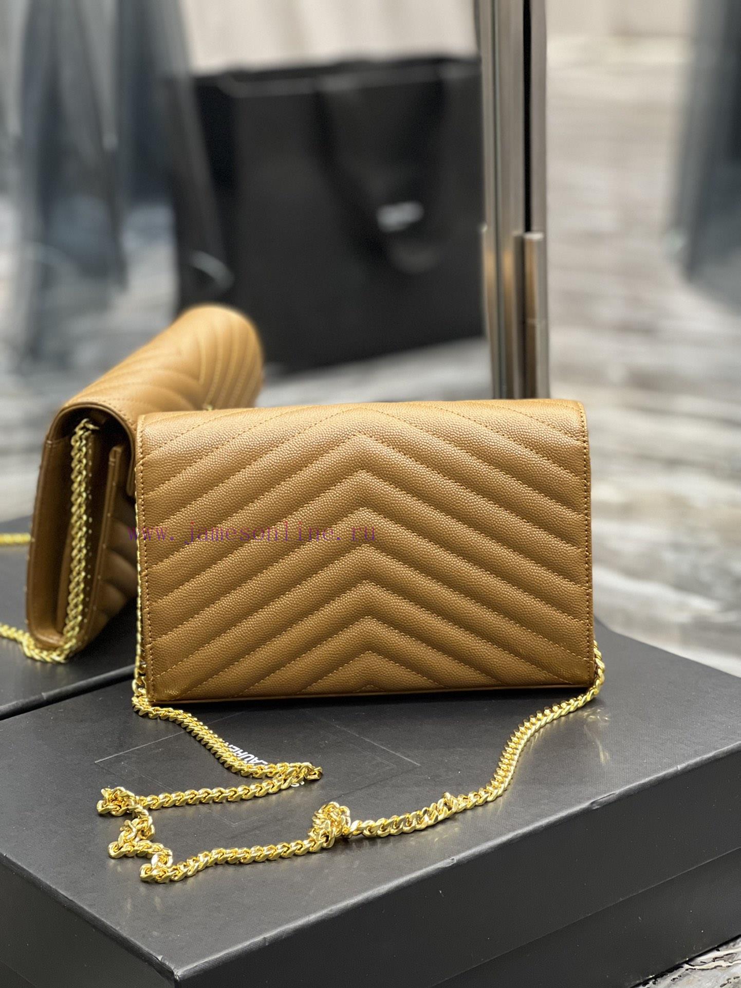 Yves Saint Laurent Bags 𝑴𝒐𝒏𝒐𝒈𝒓𝒂𝒎 𝑾𝒐𝒄 MONOGRAM caviar pattern envelope package A super practical small bag, the most 4rd62pac - Image 7