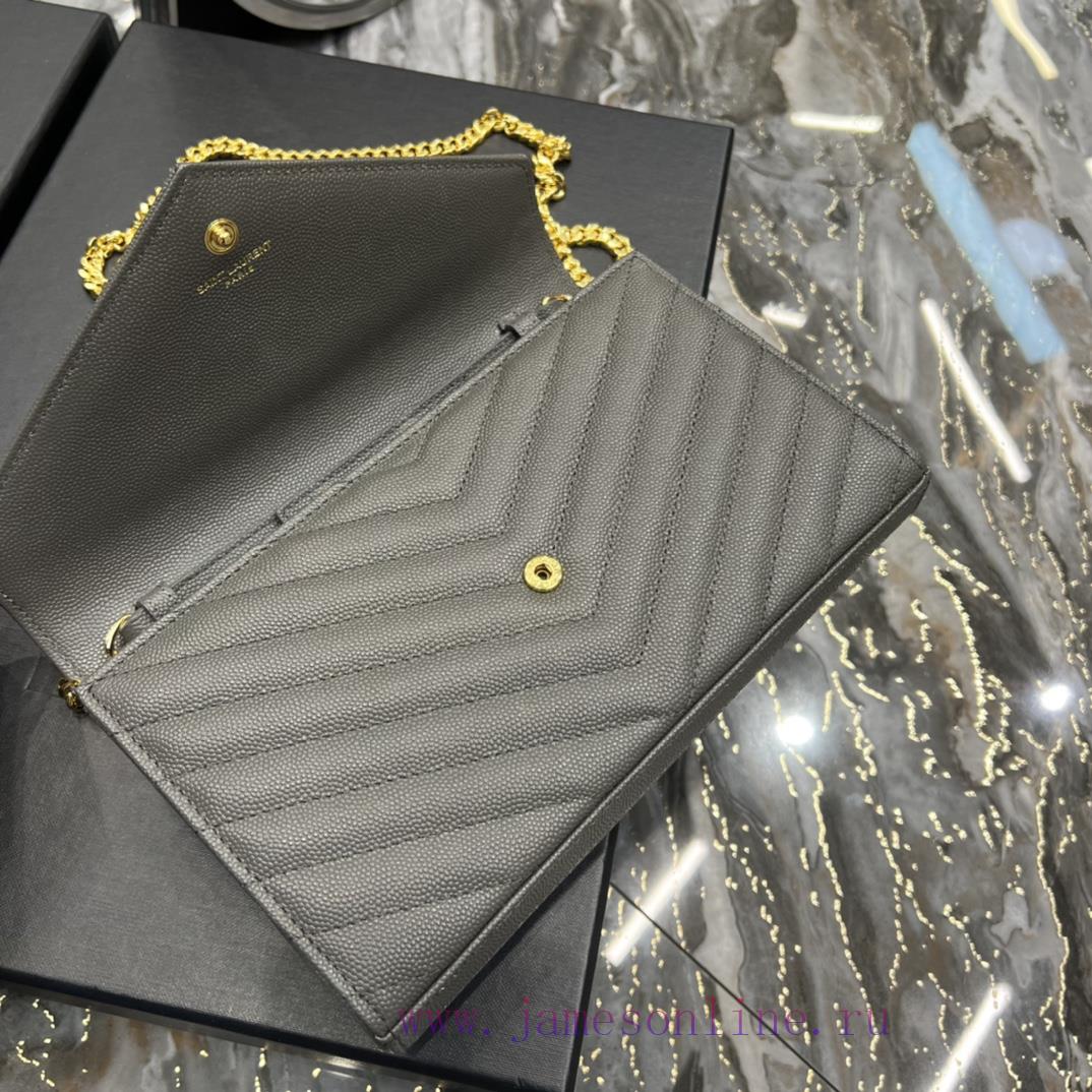 Yves Saint Laurent Bags 𝑴𝒐𝒏𝒐𝒈𝒓𝒂𝒎 𝑾𝒐𝒄 MONOGRAM caviar pattern envelope package A super practical small bag, the most o5x49bsb - Image 9