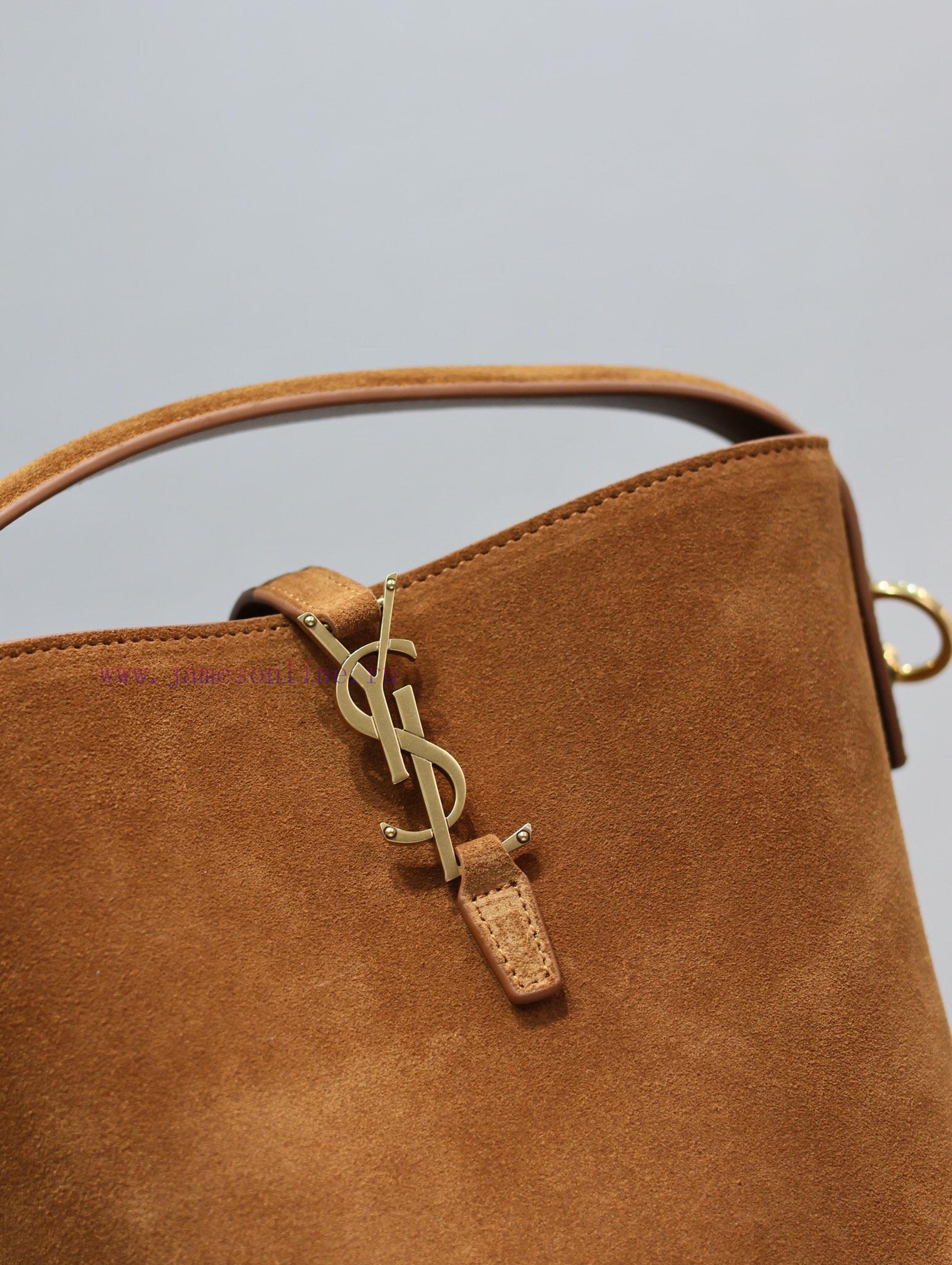 Yves Saint Laurent Bags Suede styleLE 37 Bucket Bag Small_Super Beautiful Bucket Bag with Handheld _ A brand new bag kh8cigxn - Image 4