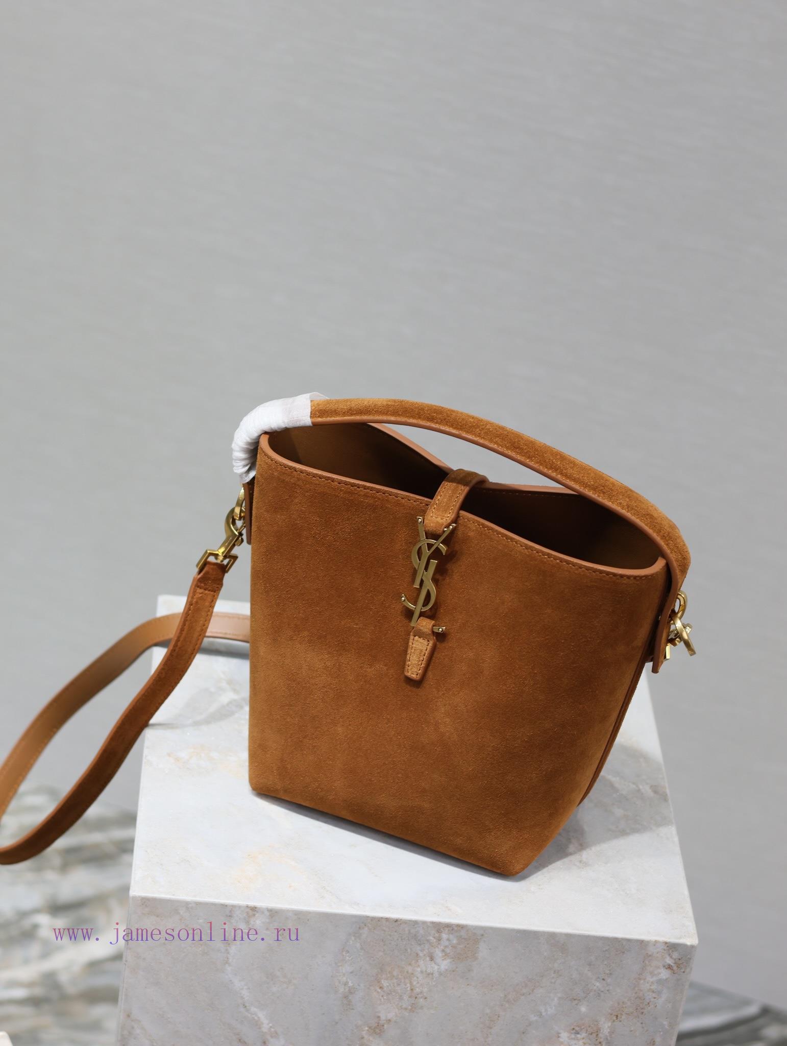Yves Saint Laurent Bags Suede styleLE 37 Bucket Bag Small_Super Beautiful Bucket Bag with Handheld _ A brand new bag kh8cigxn - Image 5