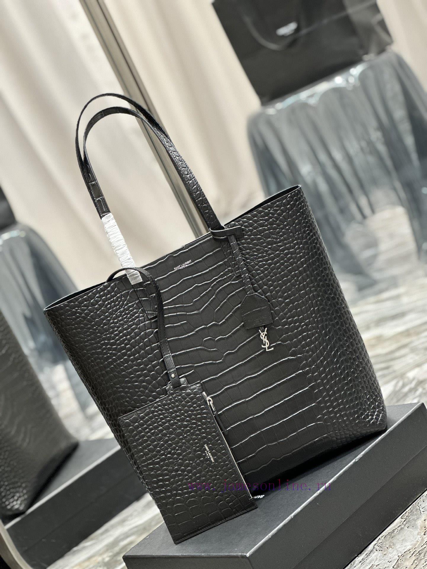 Yves Saint Laurent Bags Shopping tote bag_ Vertical shopping bagA very minimalist and cool style series, imported fr di17bf8g - Image 3