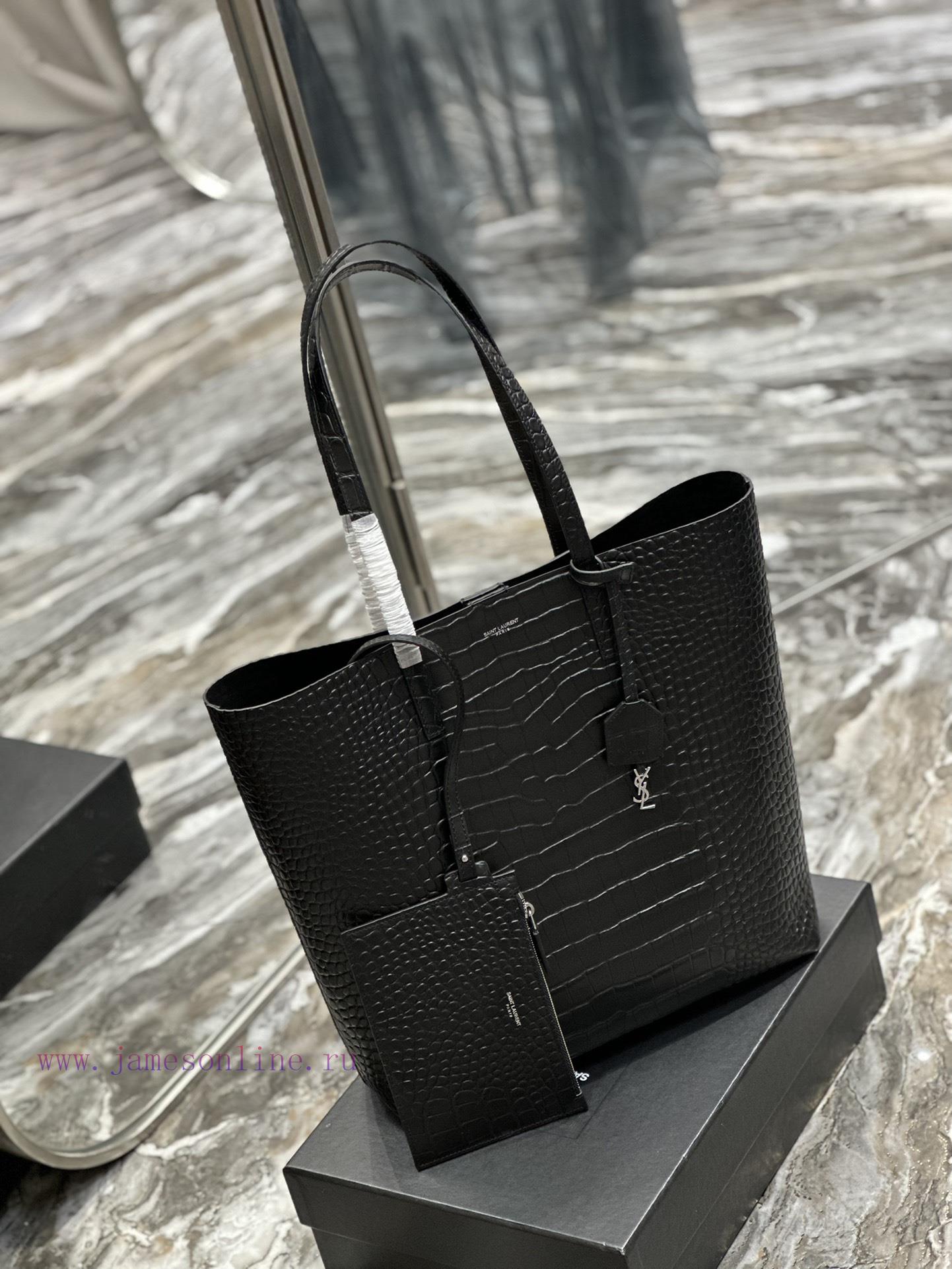 Yves Saint Laurent Bags Shopping tote bag_ Vertical shopping bagA very minimalist and cool style series, imported fr di17bf8g - Image 4