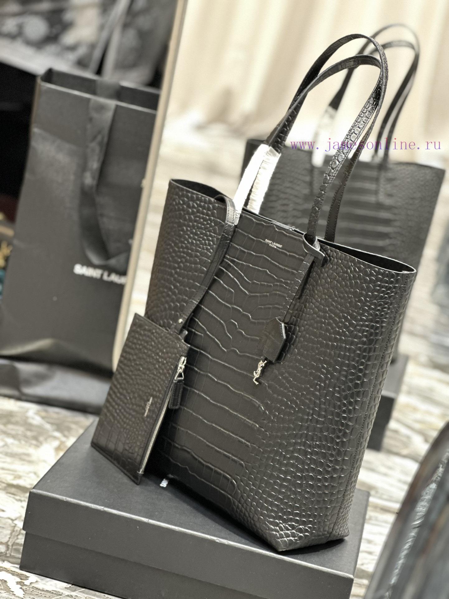 Yves Saint Laurent Bags Shopping tote bag_ Vertical shopping bagA very minimalist and cool style series, imported fr di17bf8g - Image 5