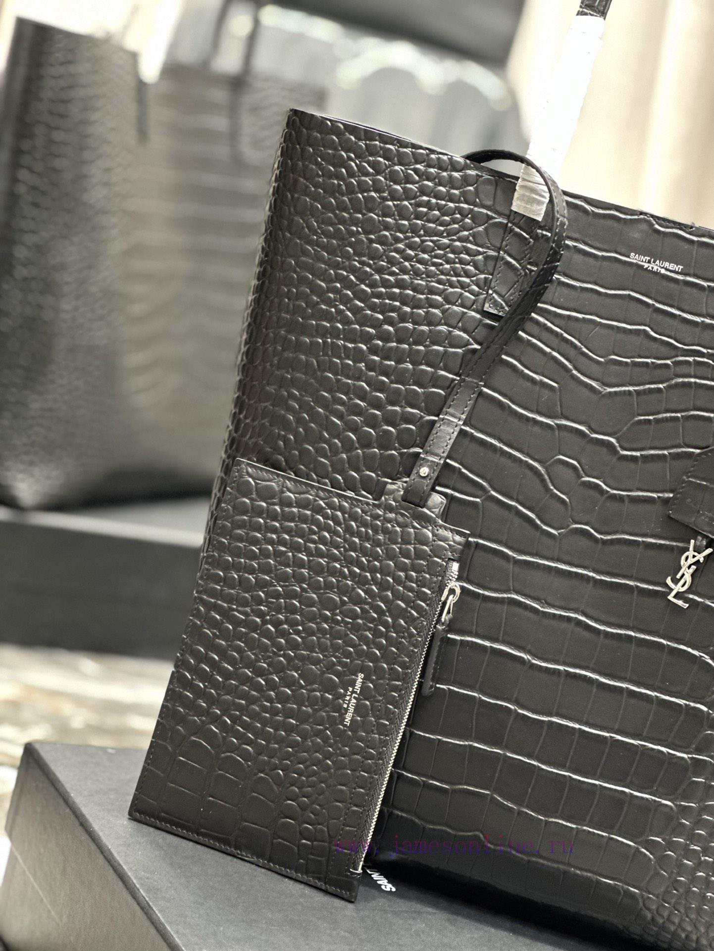 Yves Saint Laurent Bags Shopping tote bag_ Vertical shopping bagA very minimalist and cool style series, imported fr di17bf8g - Image 6