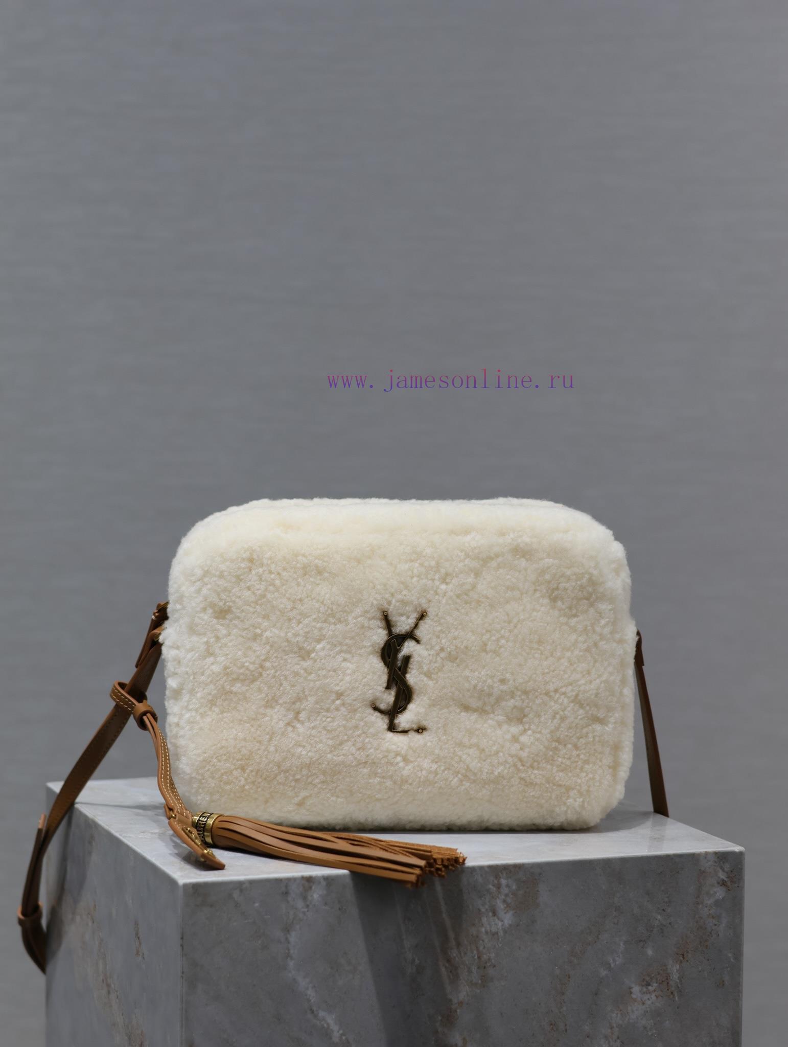 Yves Saint Laurent Bags 𝑳𝒐𝒖 Camera Bag - Lamb Wool with LeatherTop level imported Italian cowhide camera bag. Hong K mimb252q