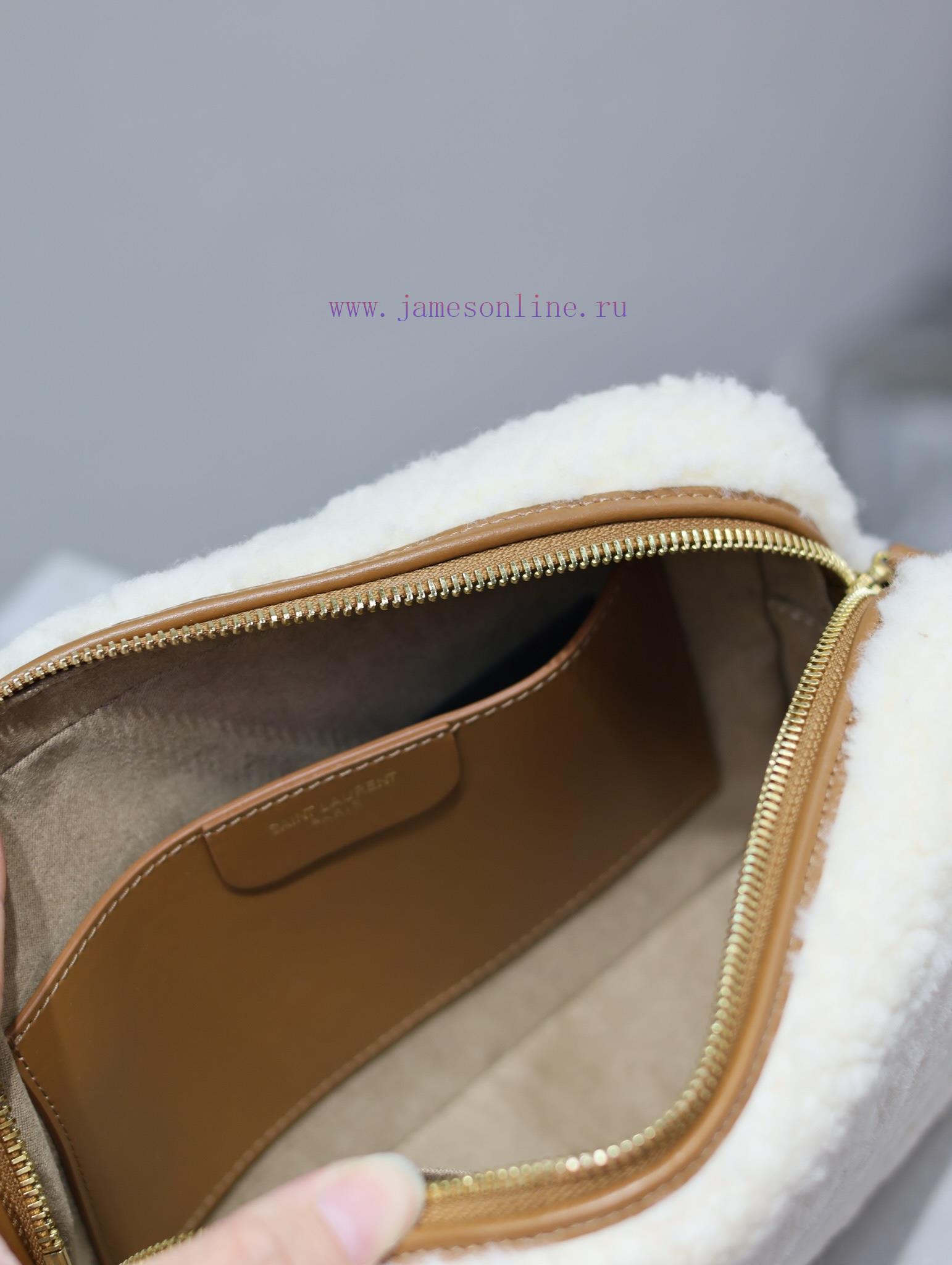 Yves Saint Laurent Bags 𝑳𝒐𝒖 Camera Bag - Lamb Wool with LeatherTop level imported Italian cowhide camera bag. Hong K mimb252q - Image 8