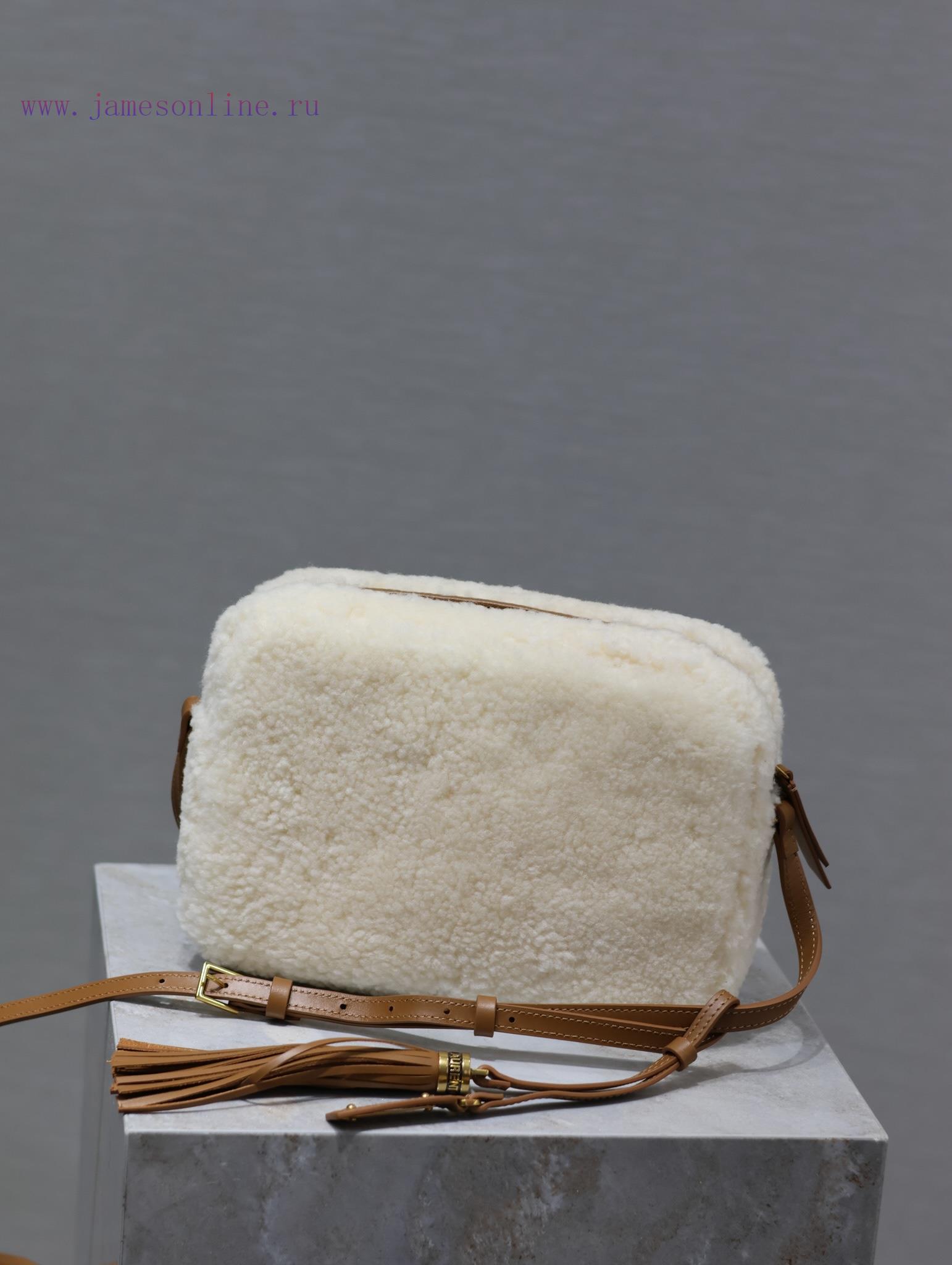 Yves Saint Laurent Bags 𝑳𝒐𝒖 Camera Bag - Lamb Wool with LeatherTop level imported Italian cowhide camera bag. Hong K mimb252q - Image 9